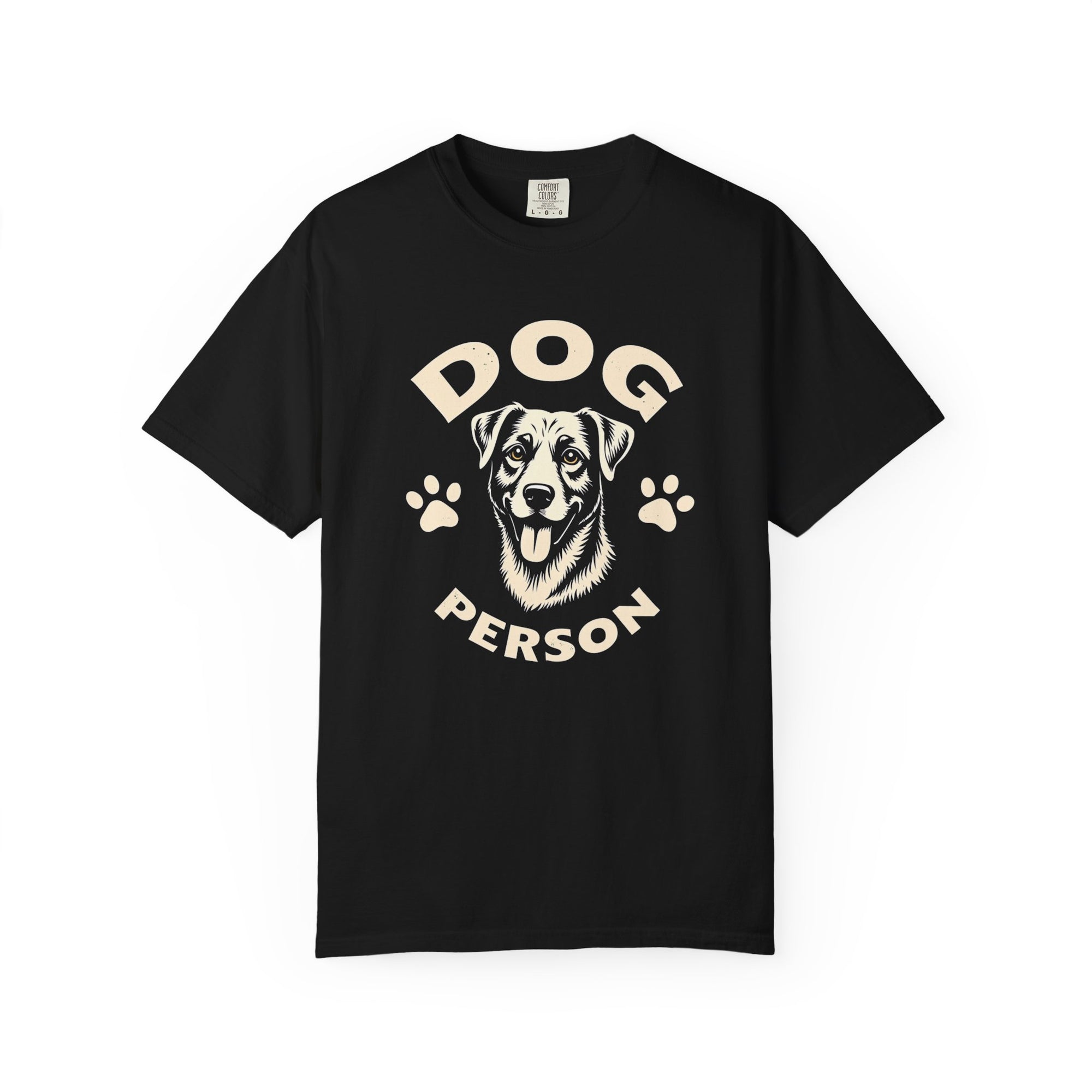 Dog Lover Garment-Dyed T-shirt with Vintage Retro Graphic