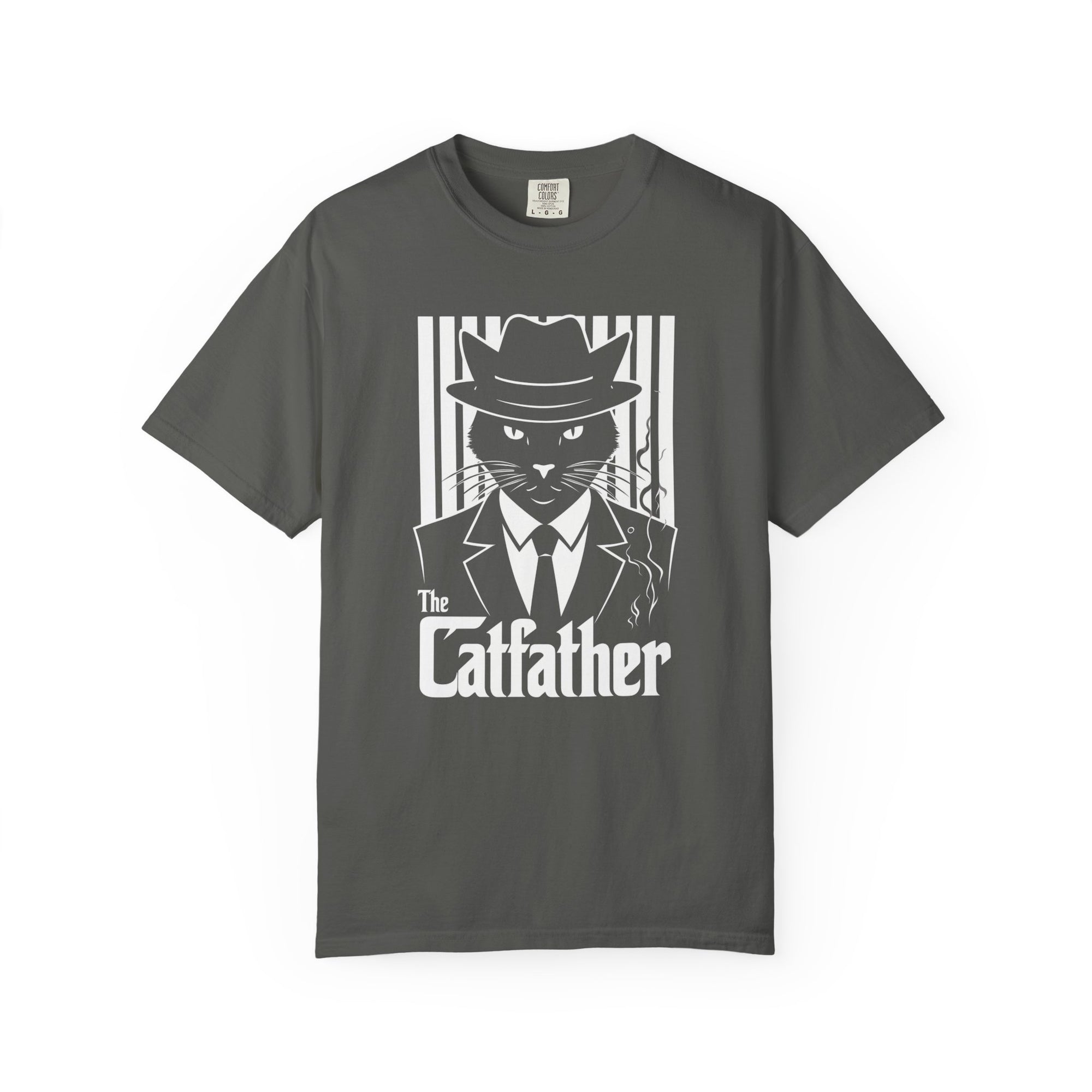 Graphic T-shirt - The Catfather Noir Mafia Feline Tee