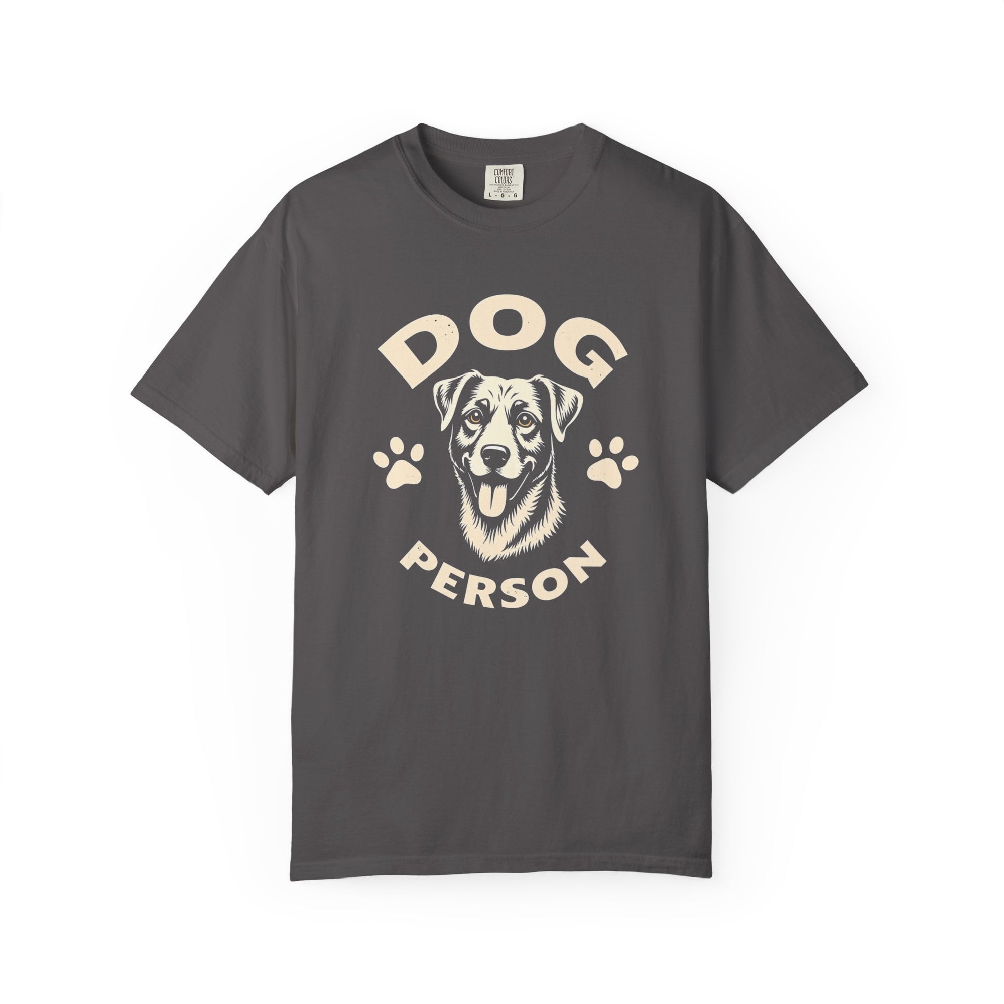Dog Lover Garment-Dyed T-shirt with Vintage Retro Graphic