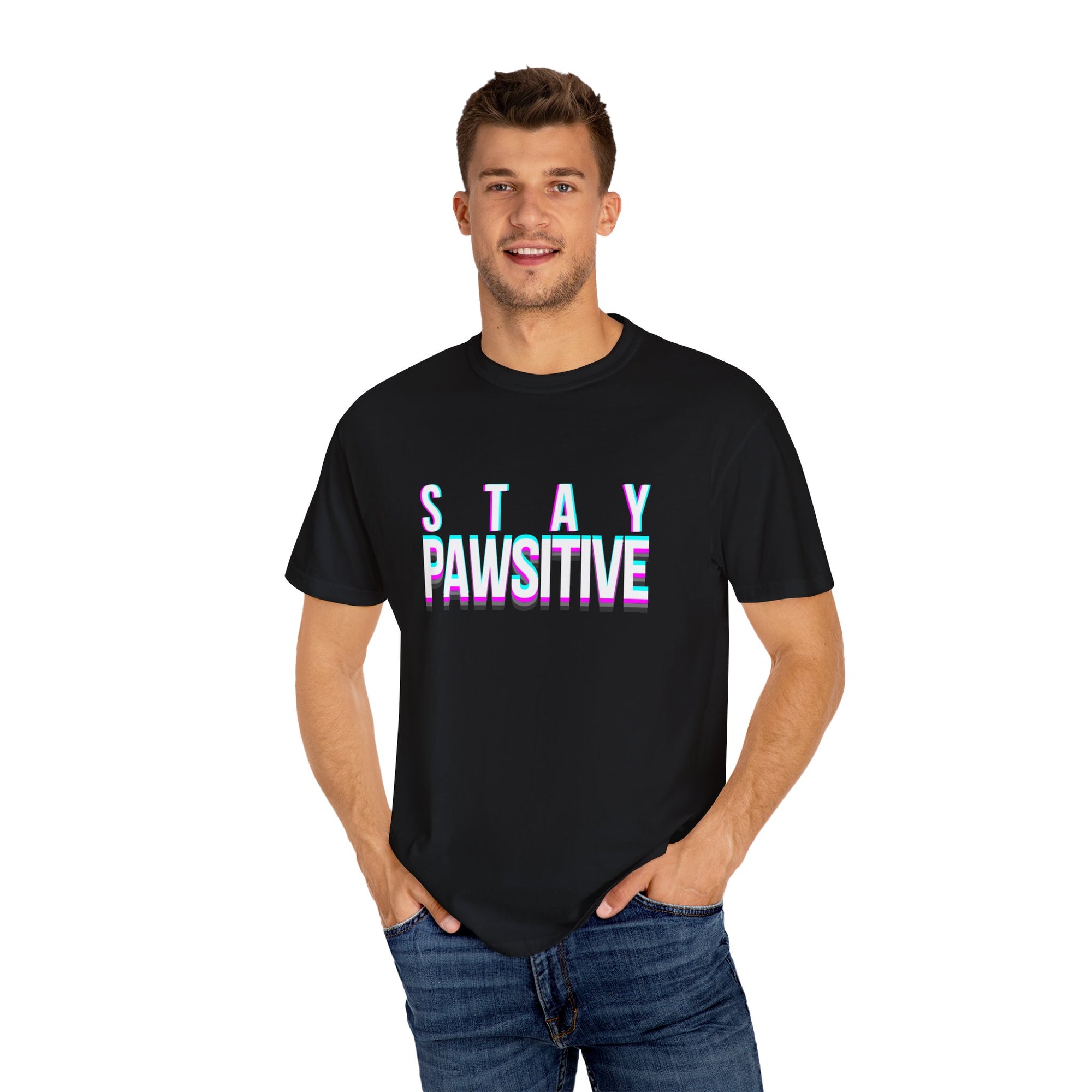 Glitch Paw-sitivity Unisex T-shirt