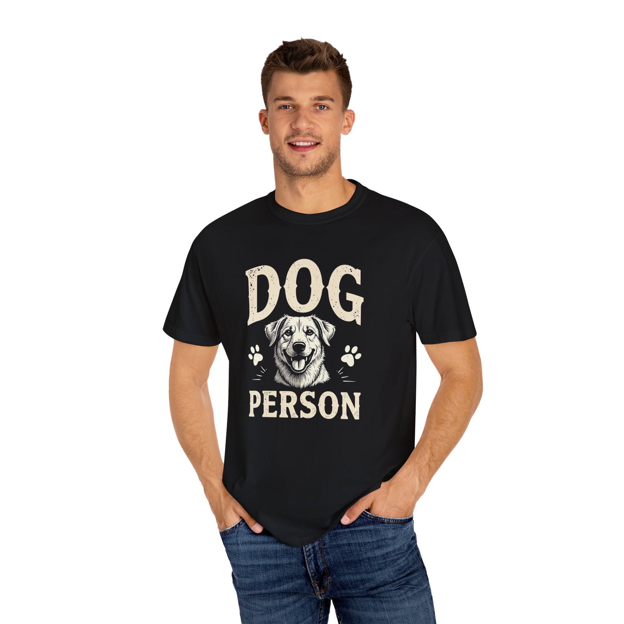 Dog Person Unisex T-Shirt - Vintage-Inspired Graphic Tee for Dog Lovers