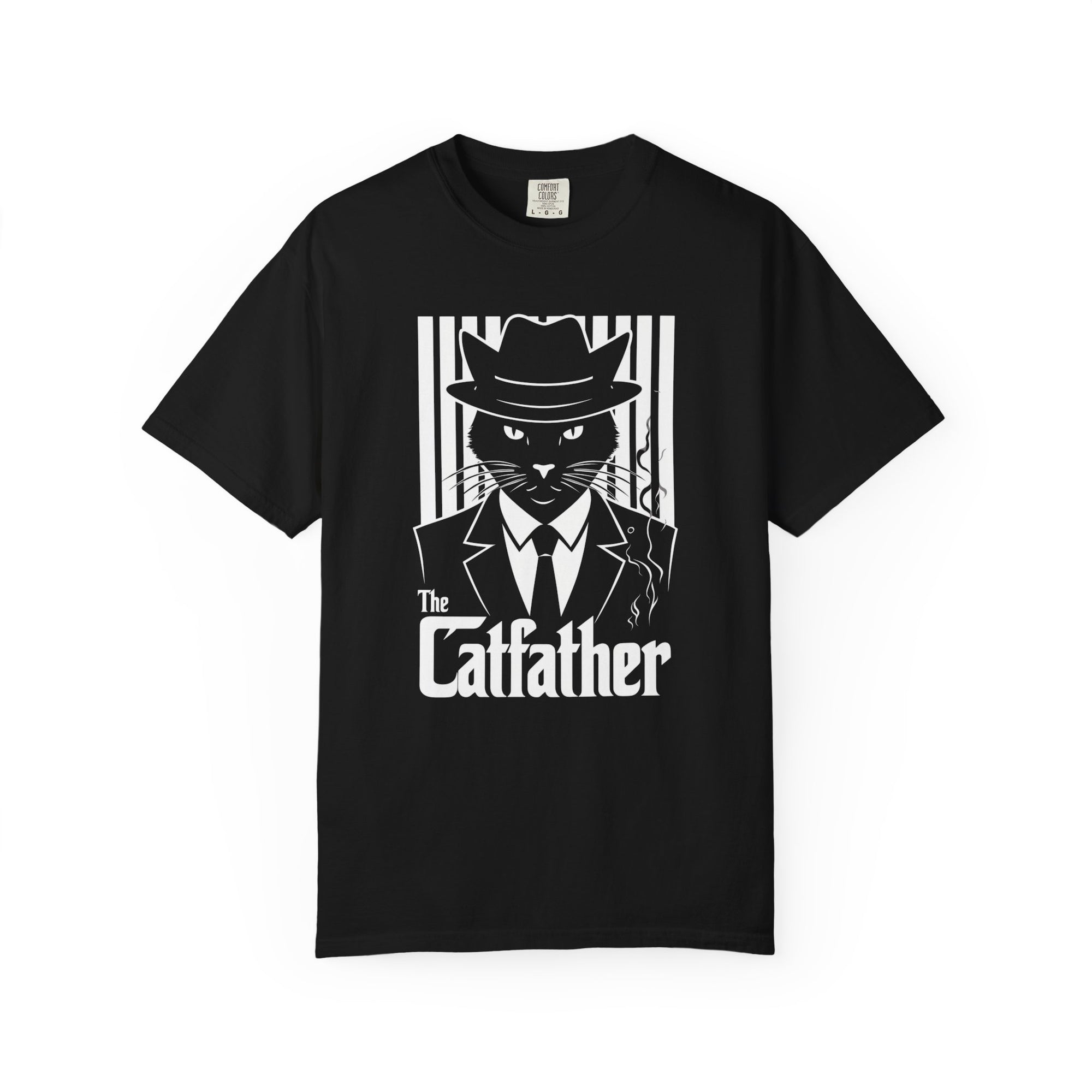 Graphic T-shirt - The Catfather Noir Mafia Feline Tee