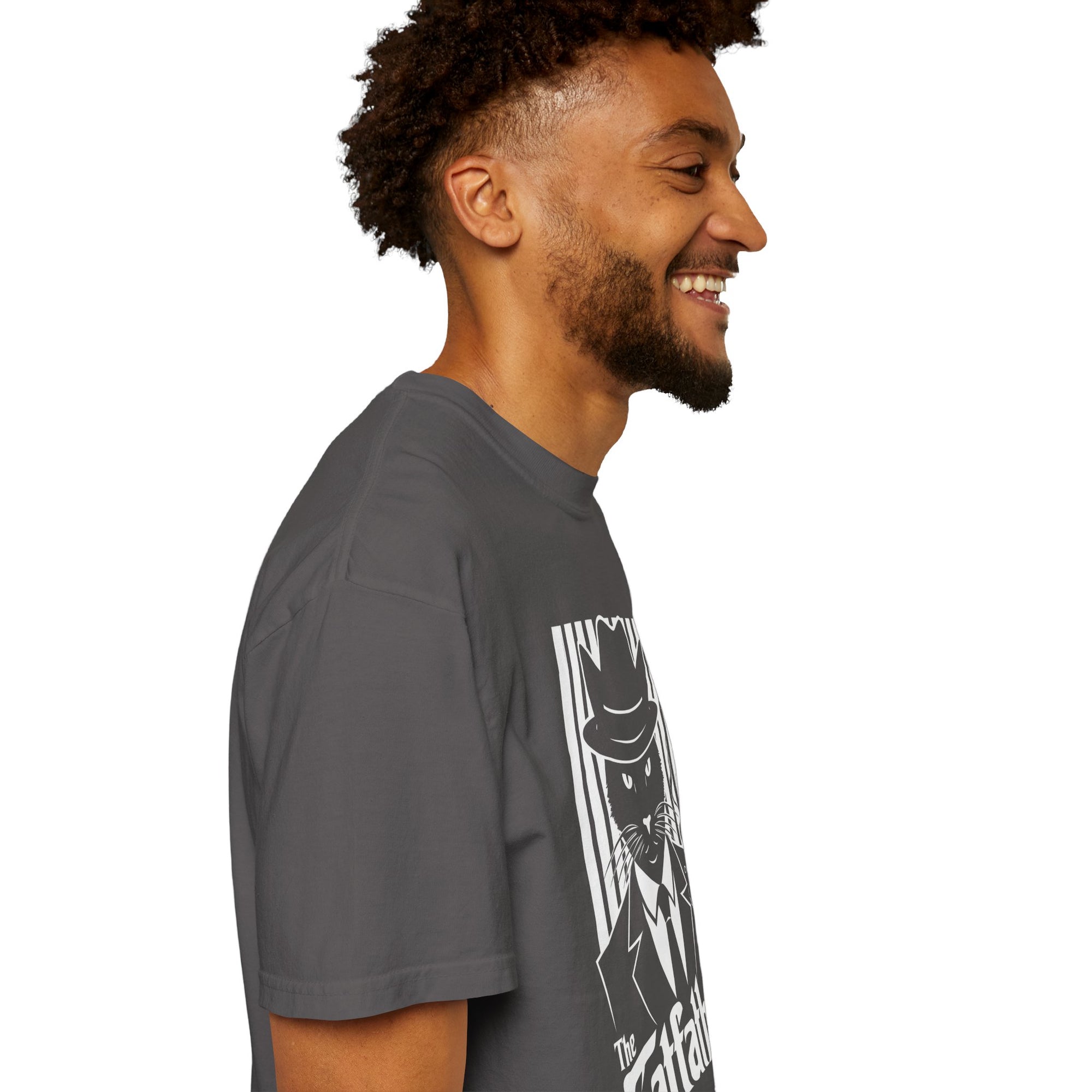 Graphic T-shirt - The Catfather Noir Mafia Feline Tee