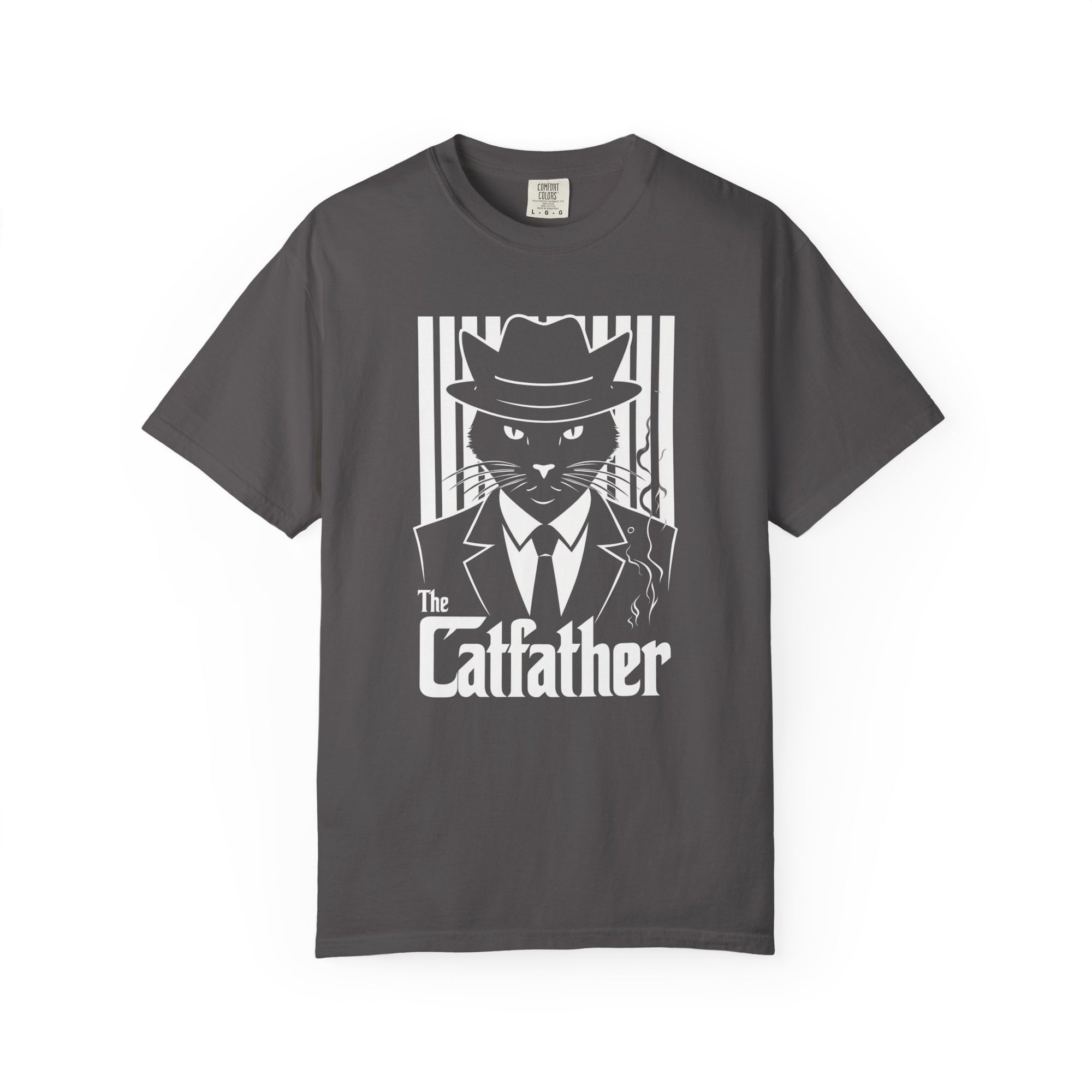 Graphic T-shirt - The Catfather Noir Mafia Feline Tee