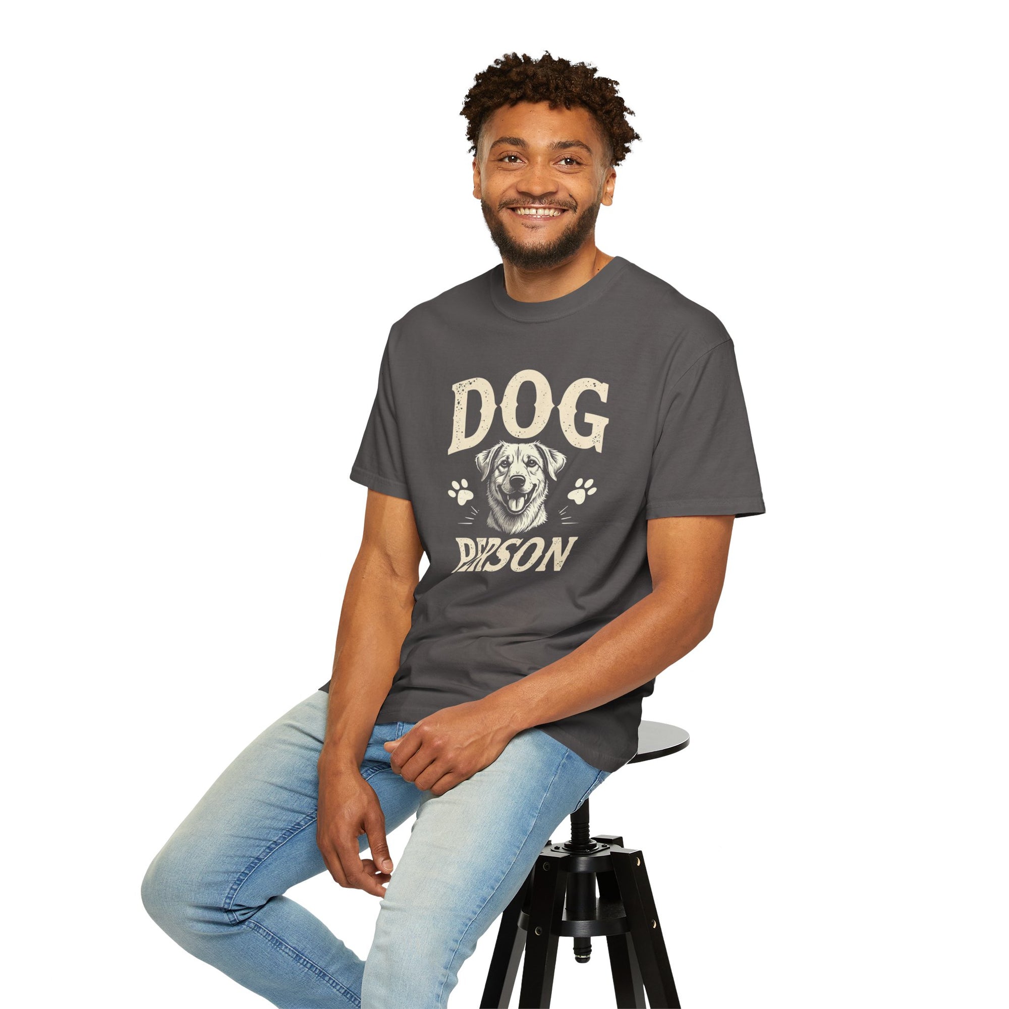 Dog Person Unisex T-Shirt - Vintage-Inspired Graphic Tee for Dog Lovers