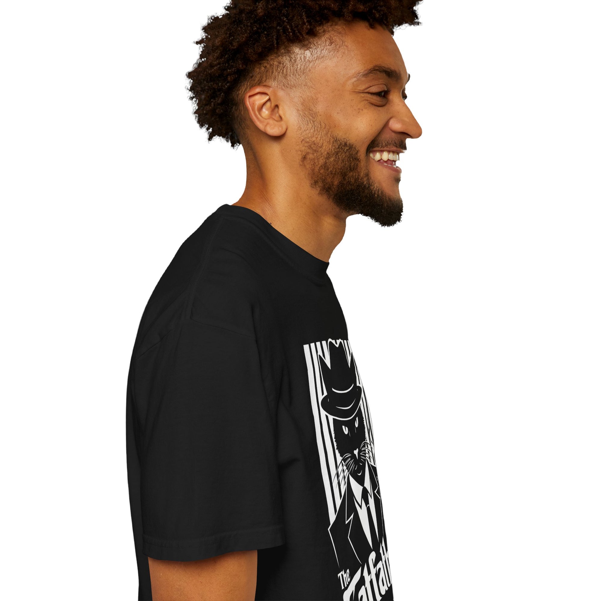 Graphic T-shirt - The Catfather Noir Mafia Feline Tee