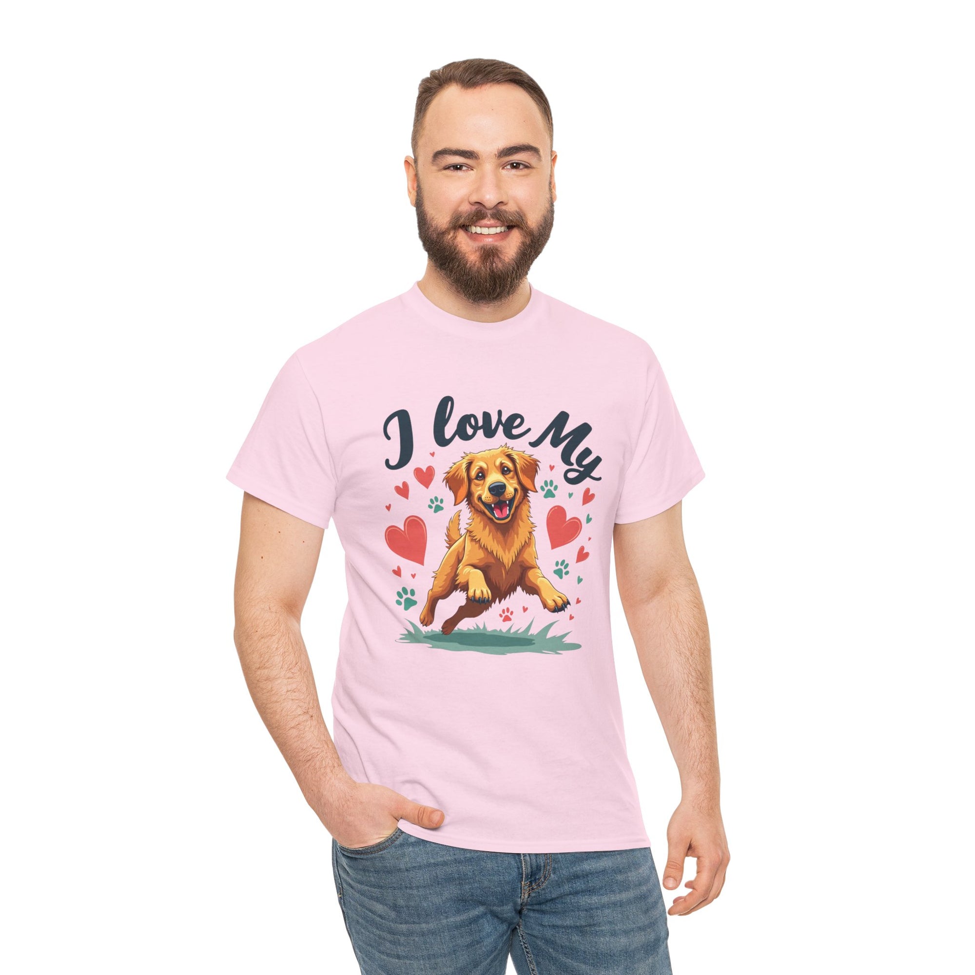 Golden Retriever Cartoon T-Shirt