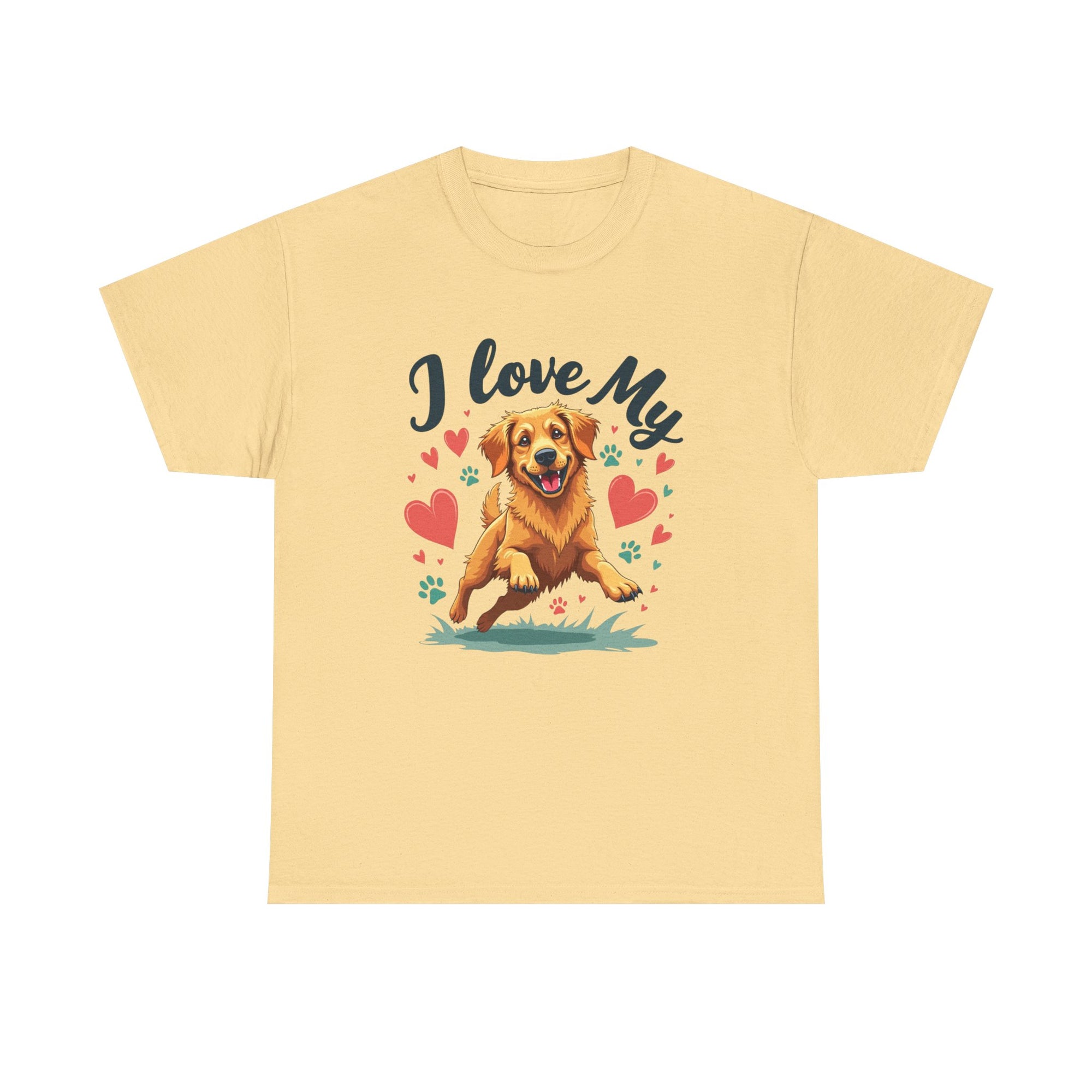 Golden Retriever Cartoon T-Shirt