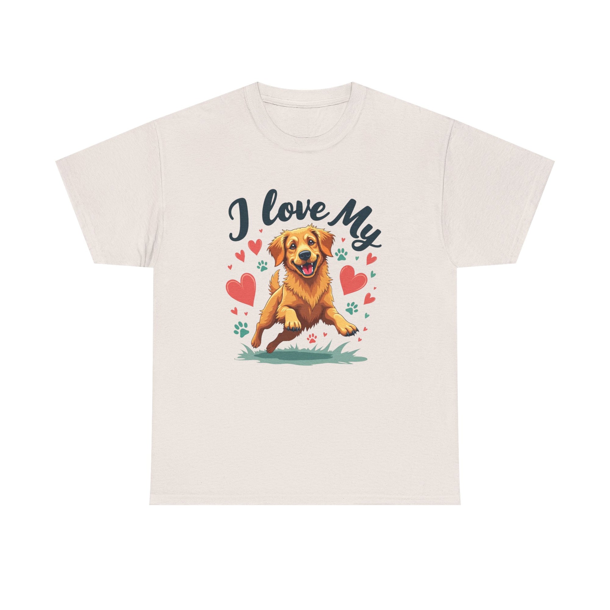 Golden Retriever Cartoon T-Shirt