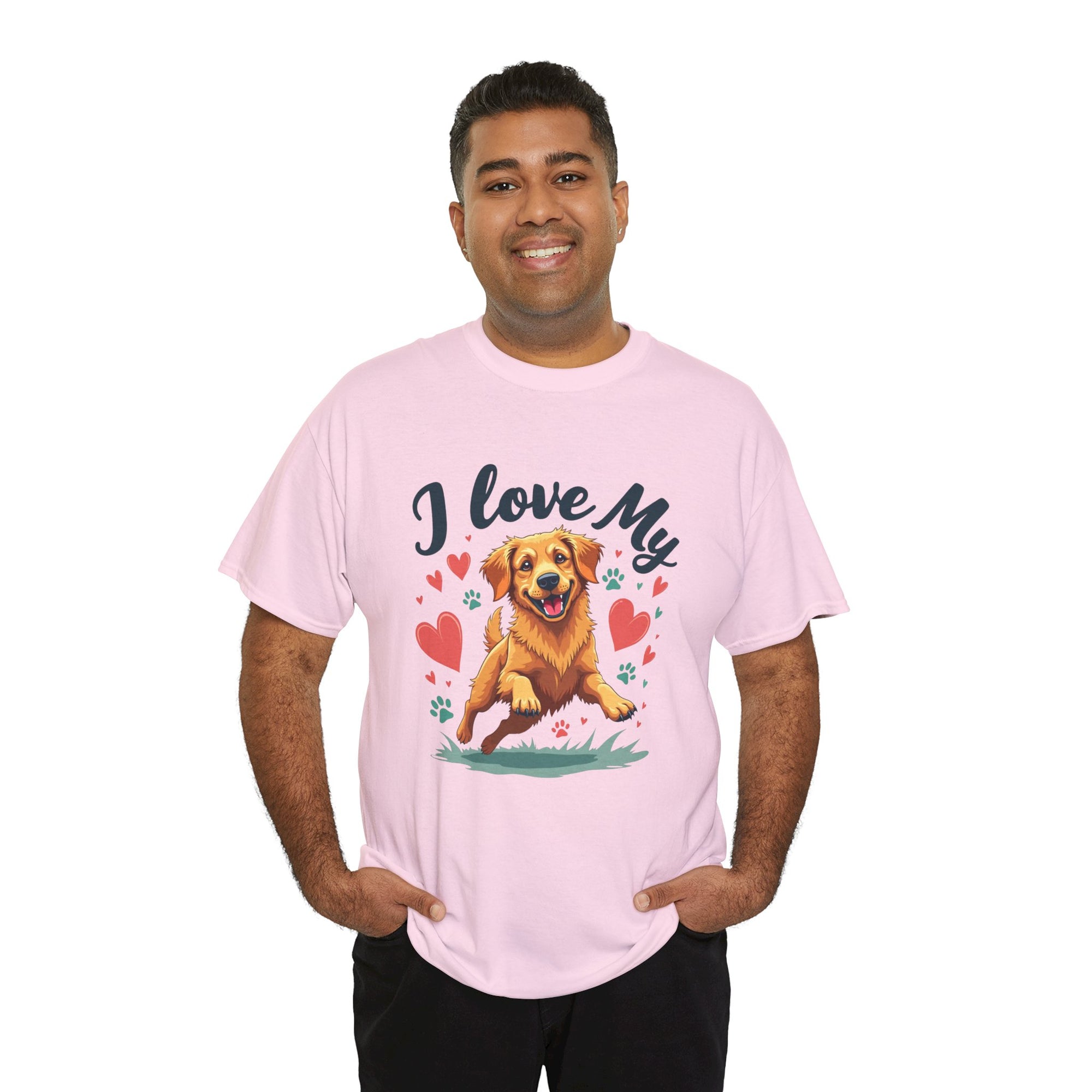 Golden Retriever Cartoon T-Shirt
