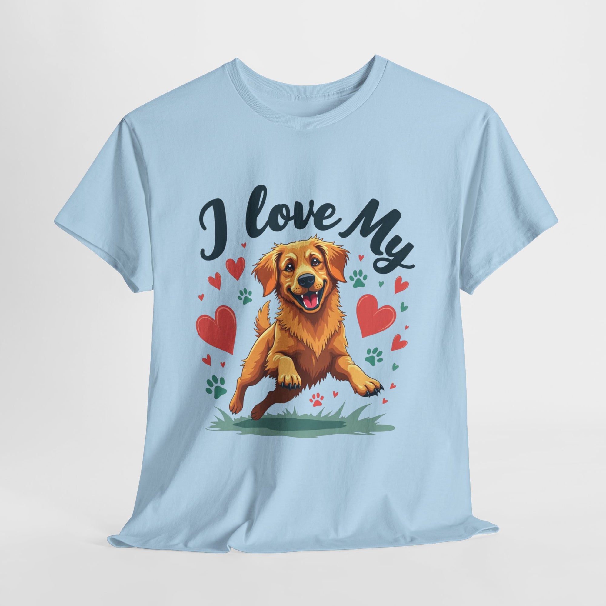 Golden Retriever Cartoon T-Shirt
