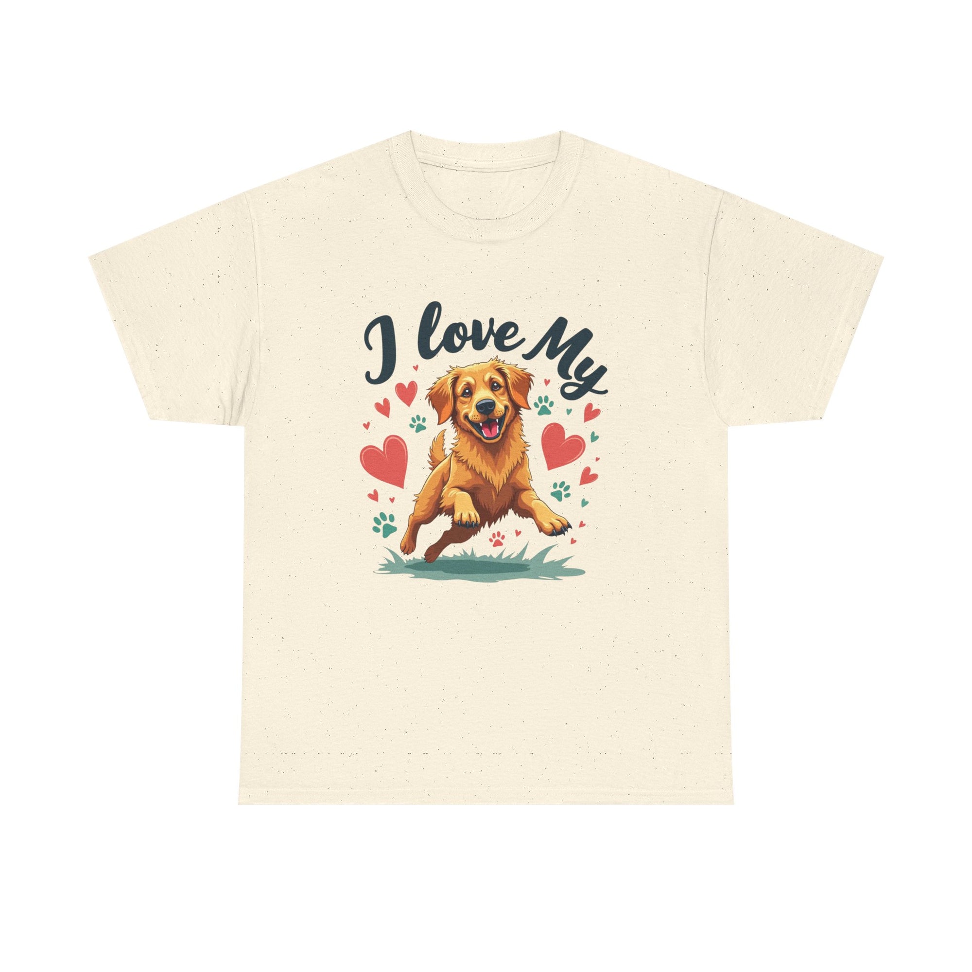 Golden Retriever Cartoon T-Shirt