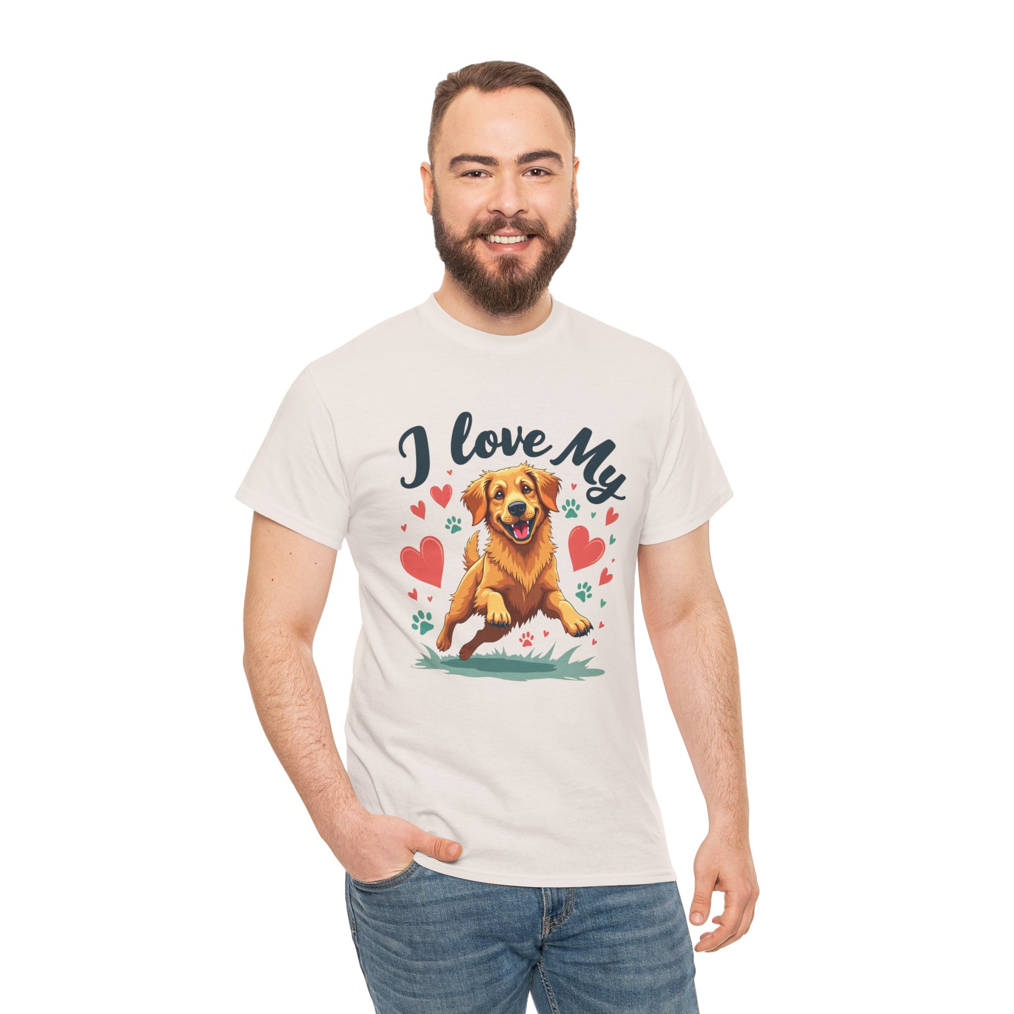 Golden Retriever Cartoon T-Shirt