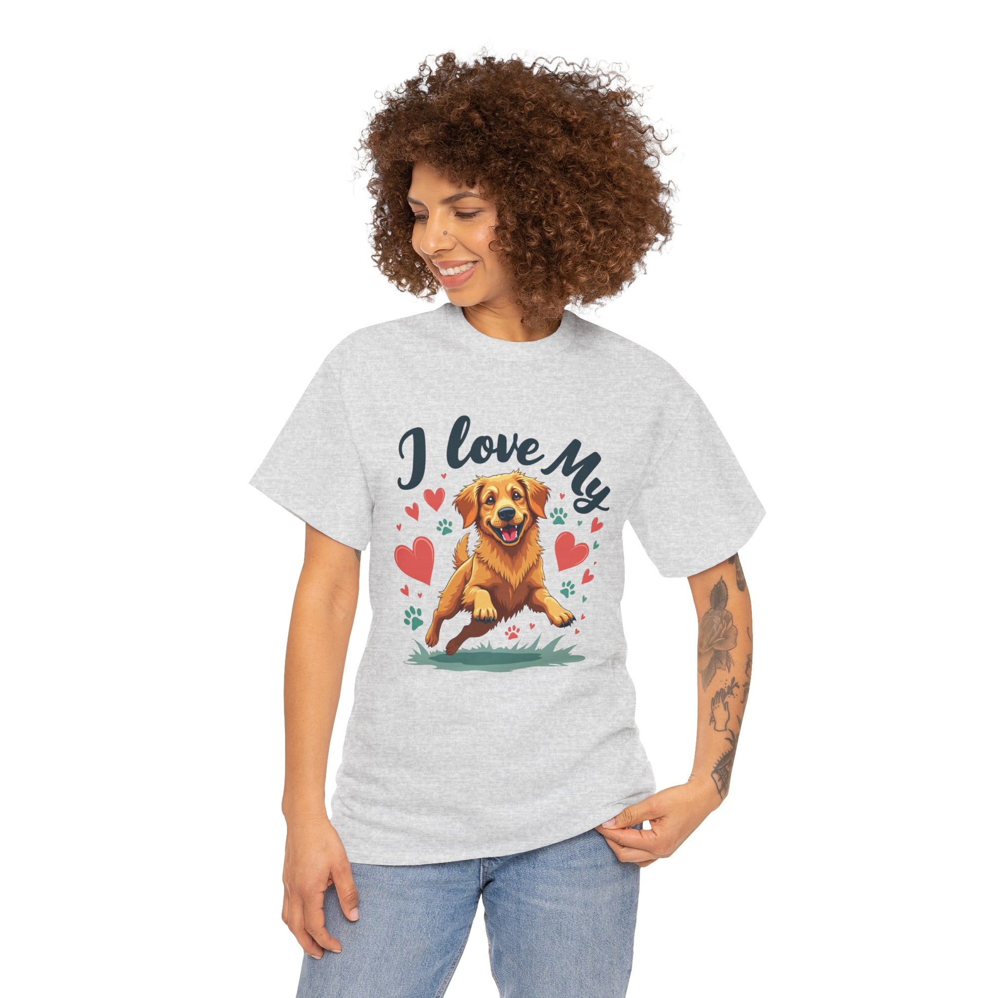 Golden Retriever Cartoon T-Shirt