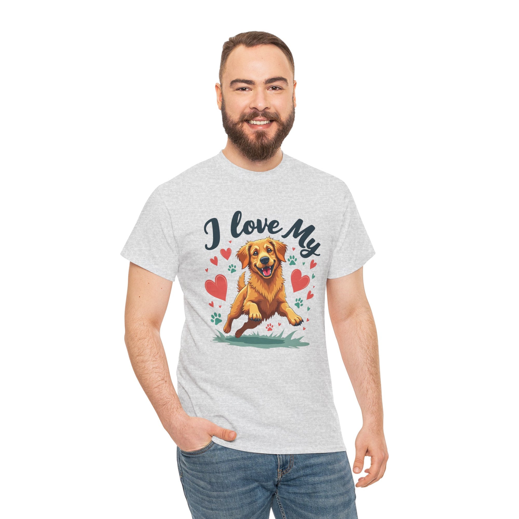Golden Retriever Cartoon T-Shirt