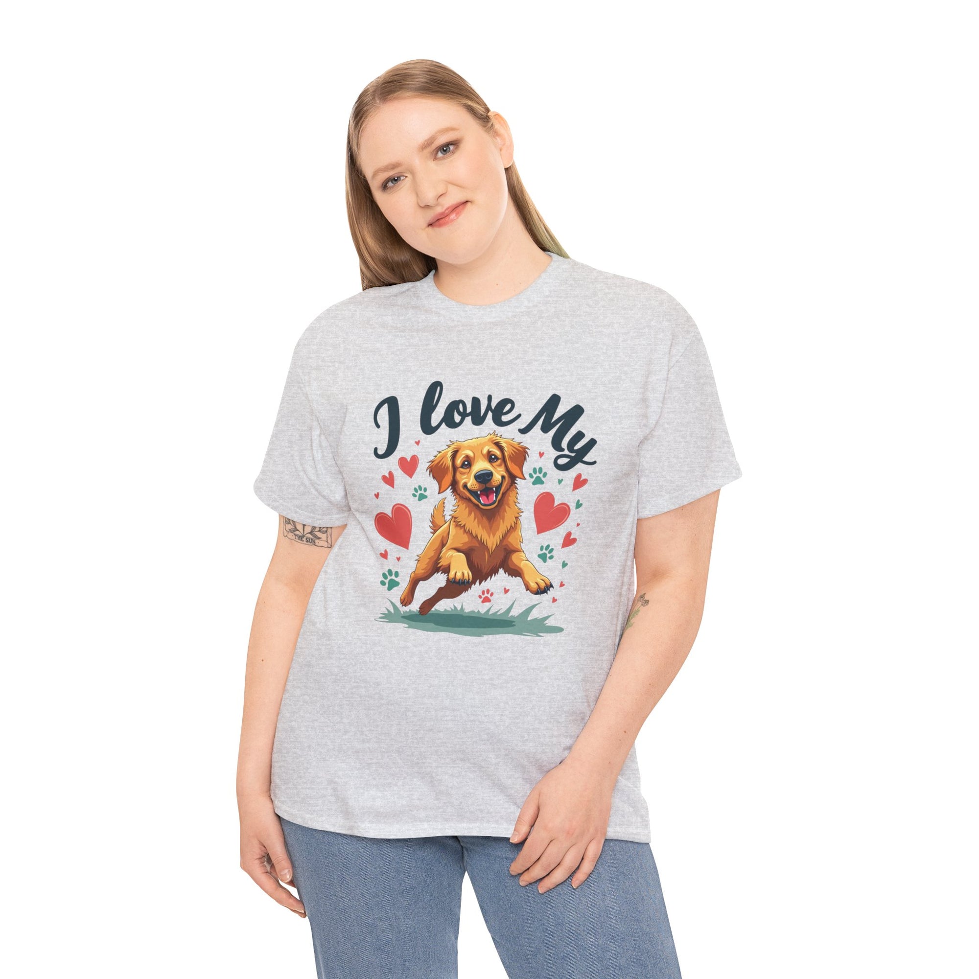 Golden Retriever Cartoon T-Shirt