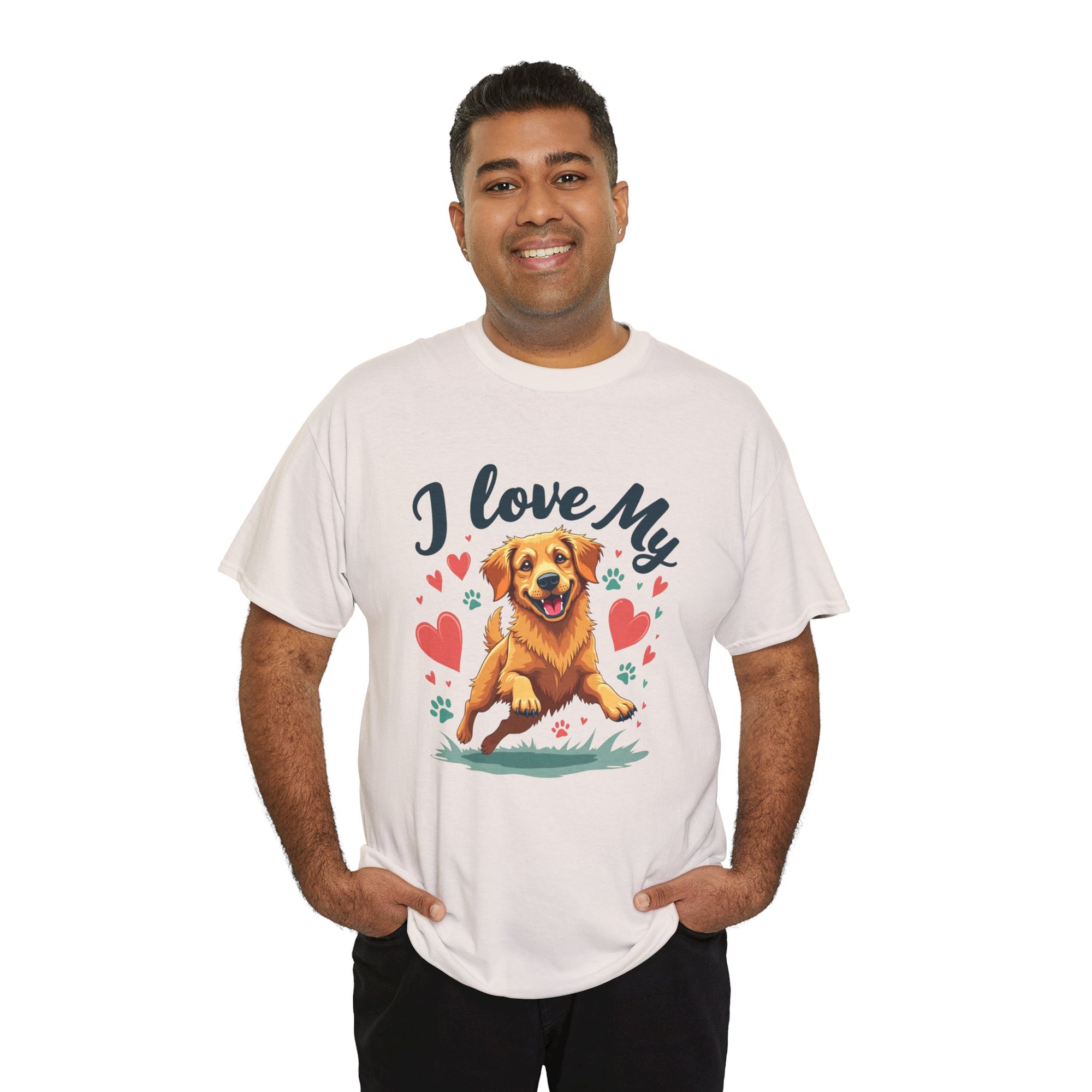 Golden Retriever Cartoon T-Shirt