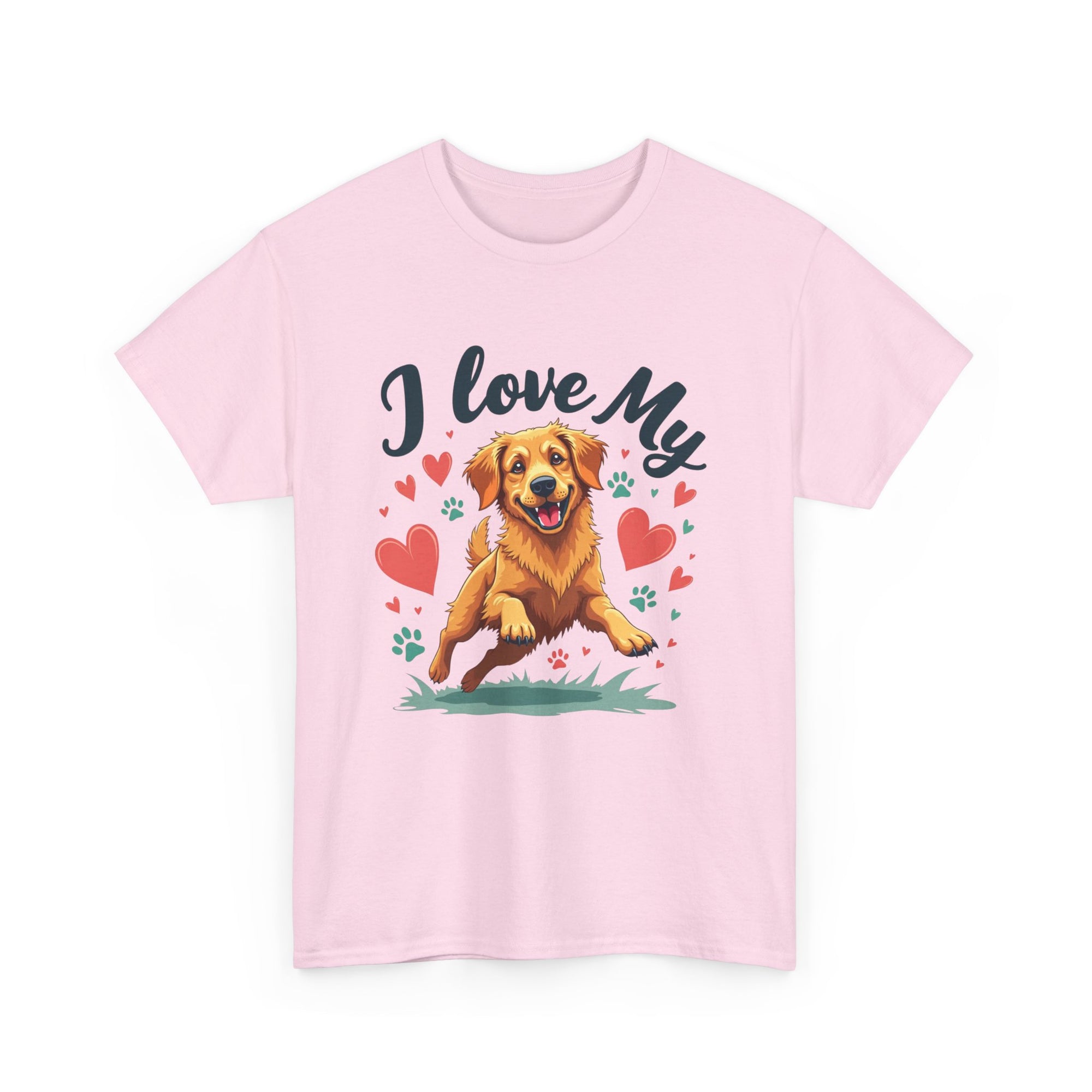 Golden Retriever Cartoon T-Shirt