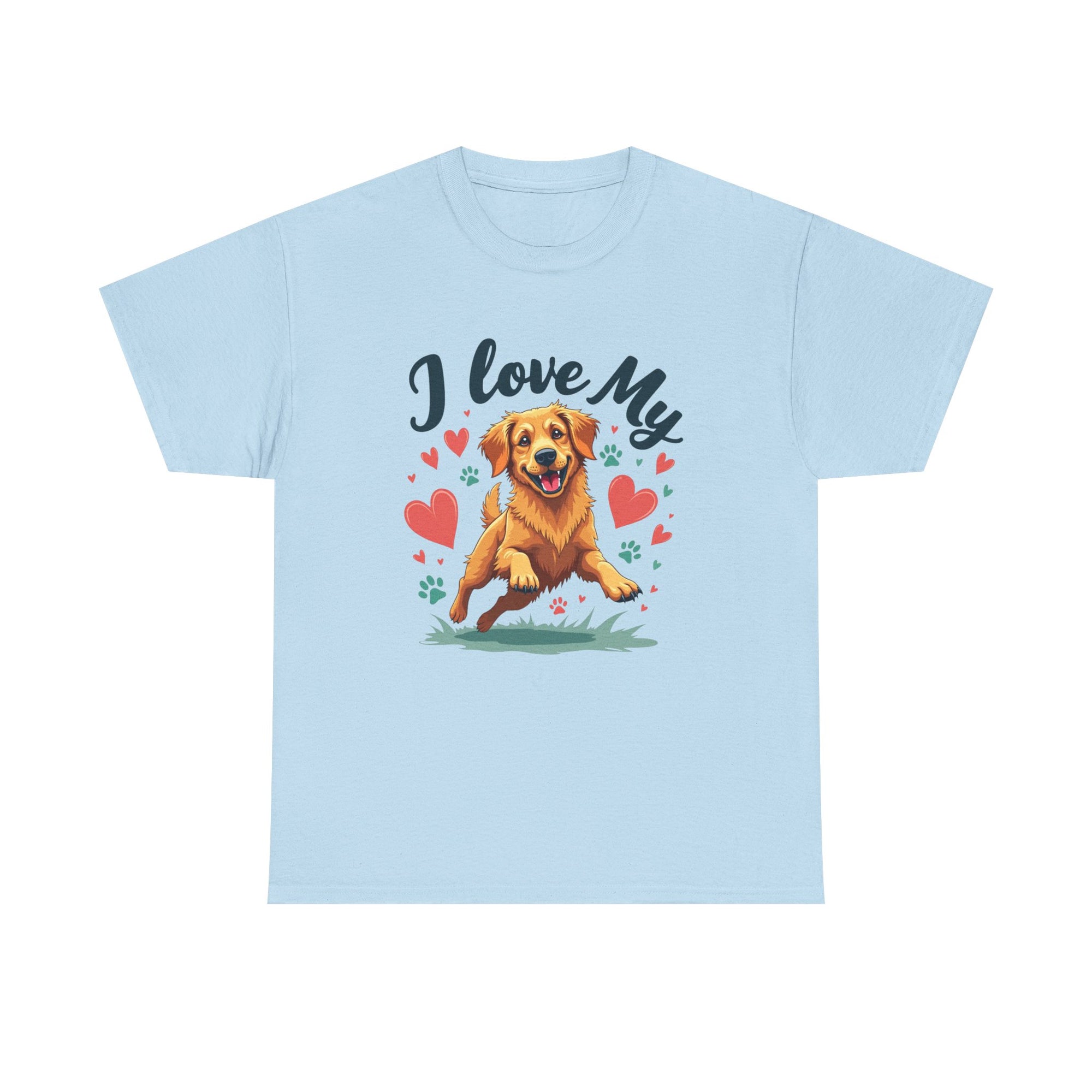 Golden Retriever Cartoon T-Shirt