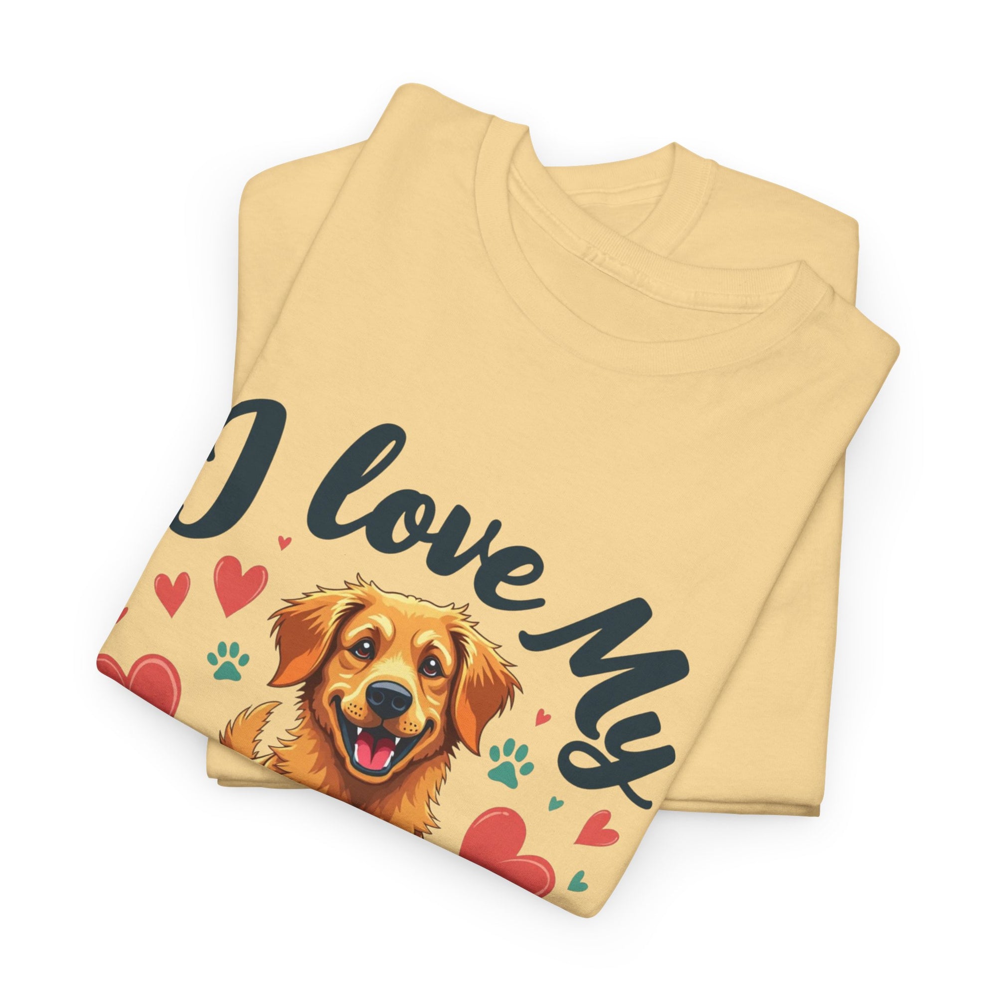 Golden Retriever Cartoon T-Shirt