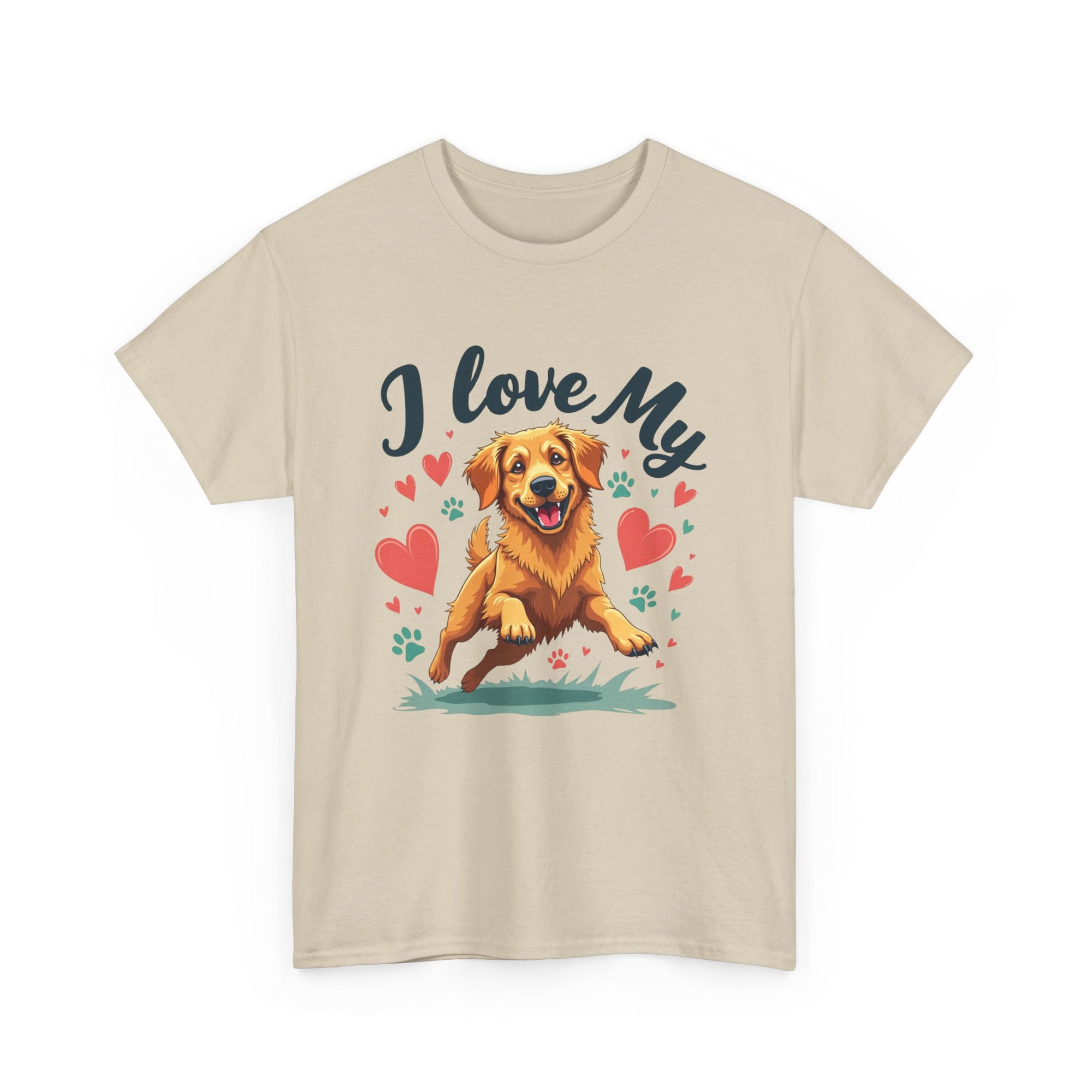 Golden Retriever Cartoon T-Shirt