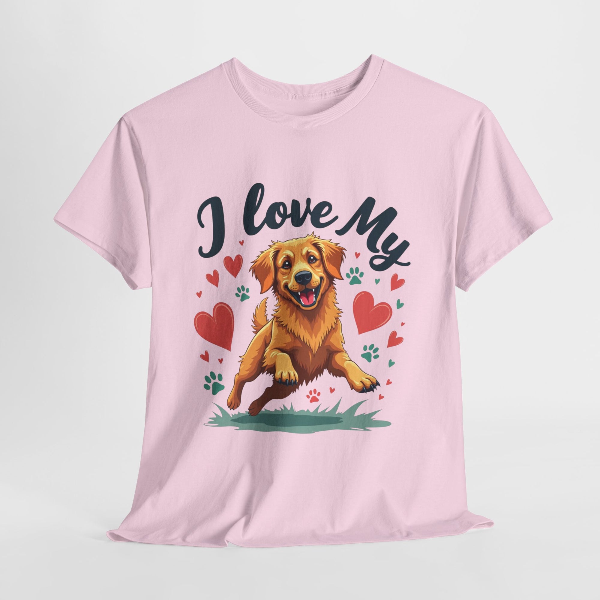 Golden Retriever Cartoon T-Shirt