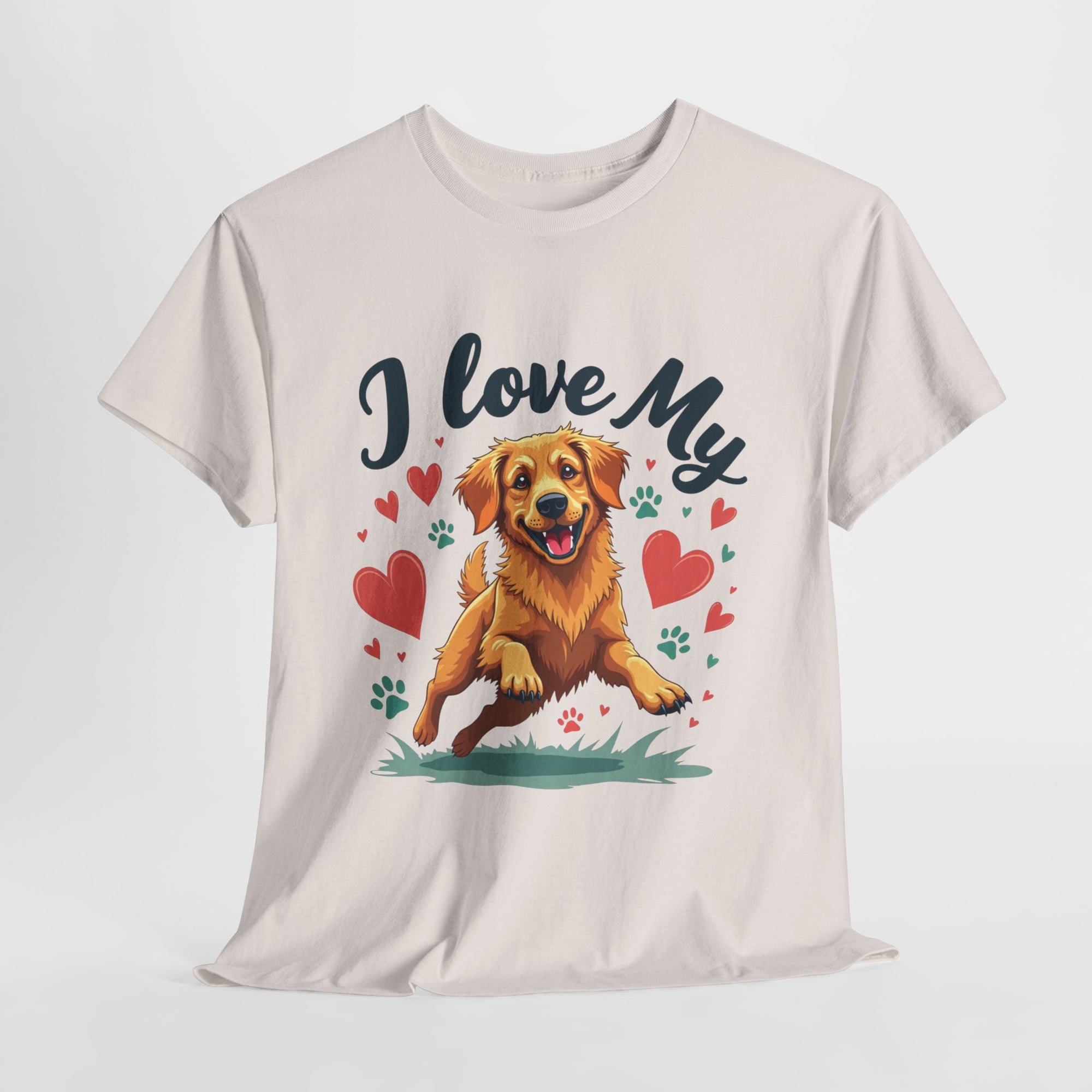 Golden Retriever Cartoon T-Shirt