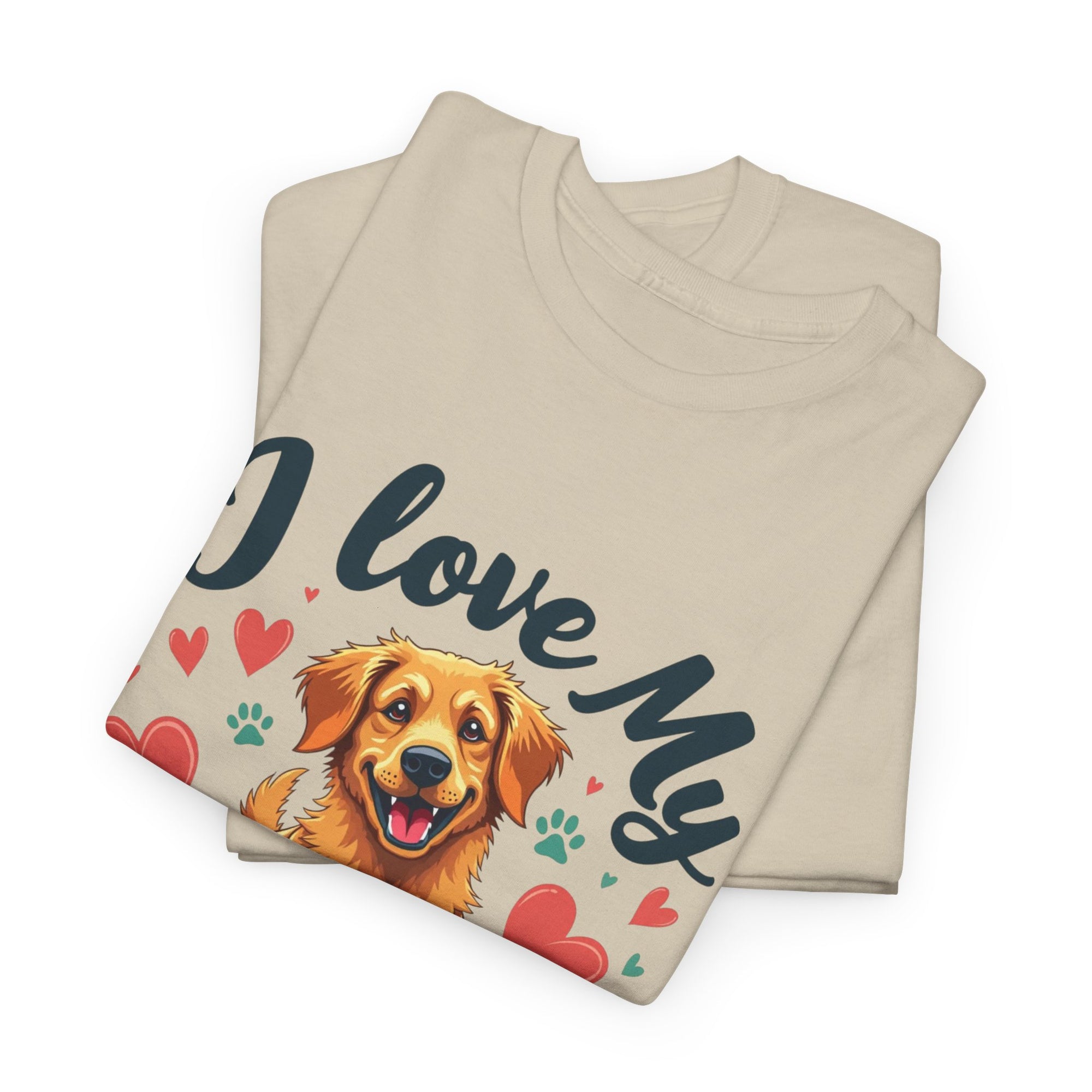 Golden Retriever Cartoon T-Shirt