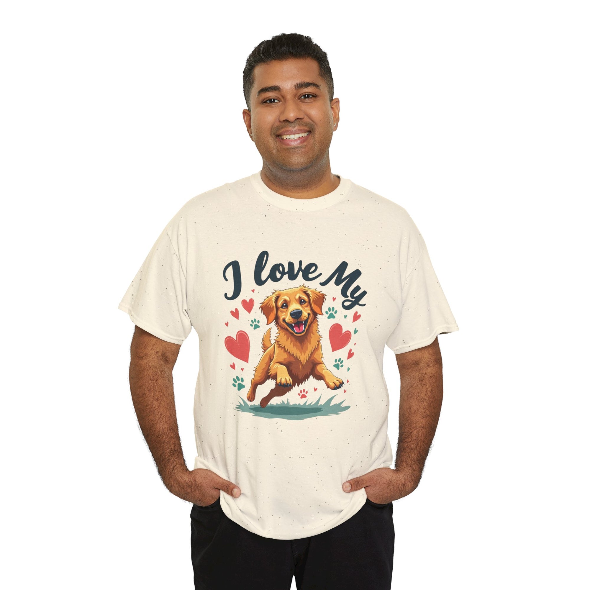 Golden Retriever Cartoon T-Shirt