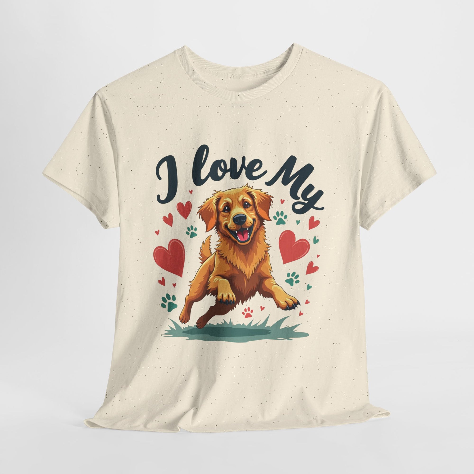 Golden Retriever Cartoon T-Shirt