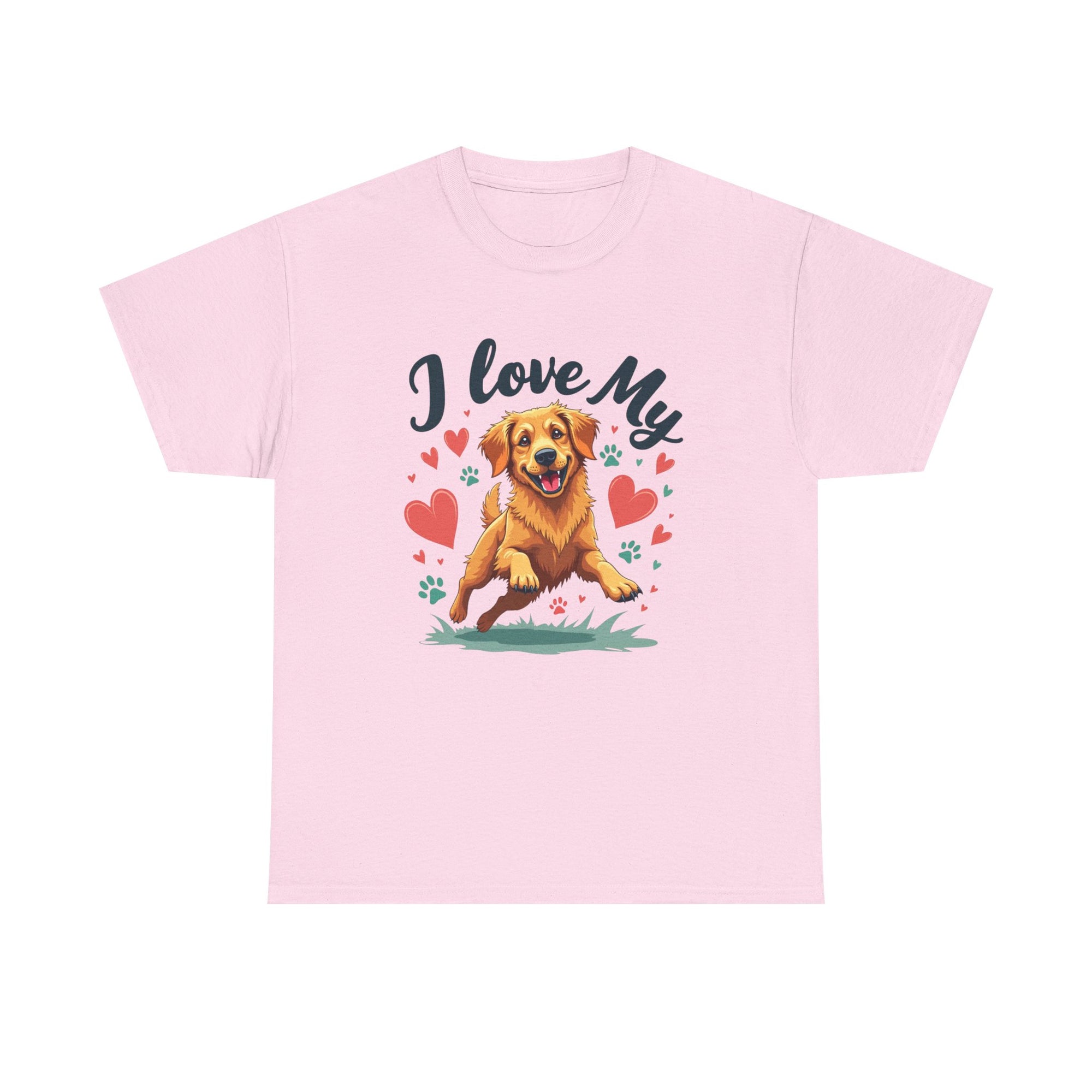 Golden Retriever Cartoon T-Shirt
