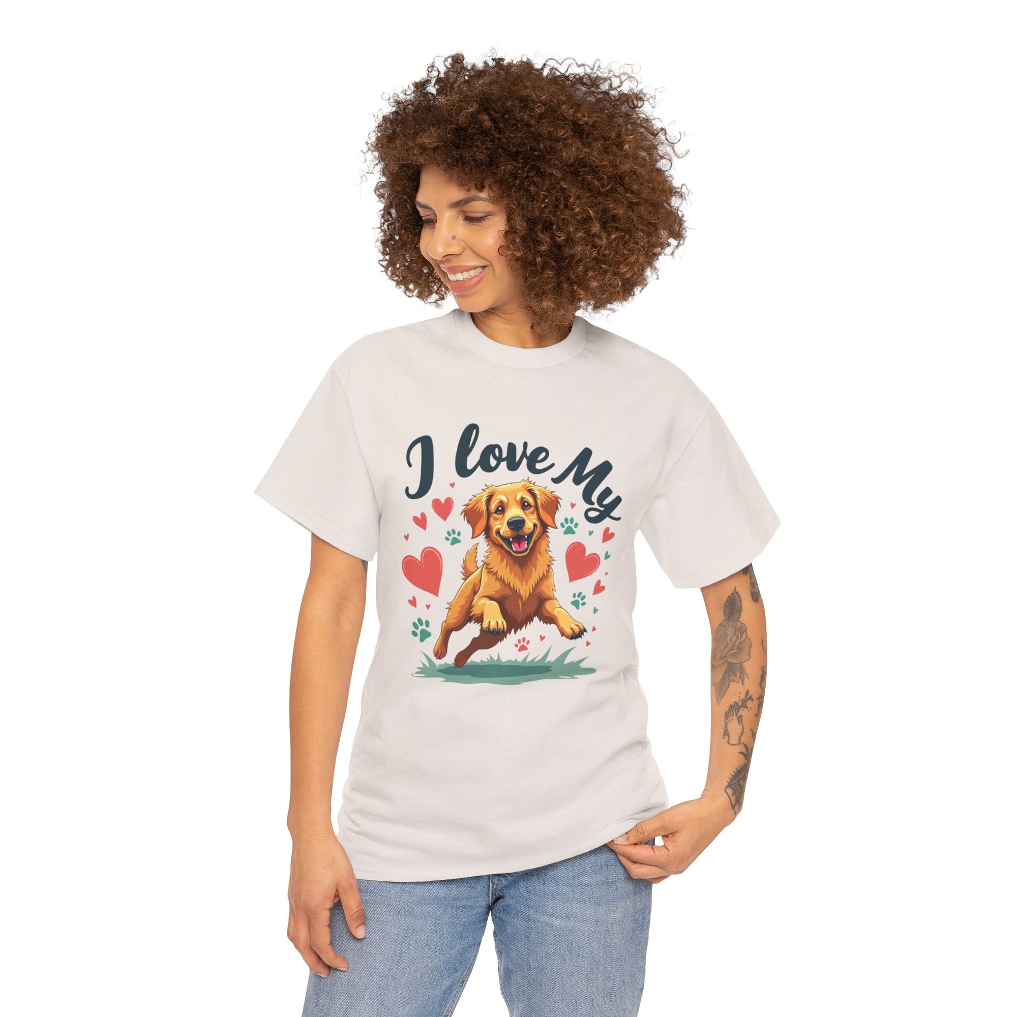Golden Retriever Cartoon T-Shirt
