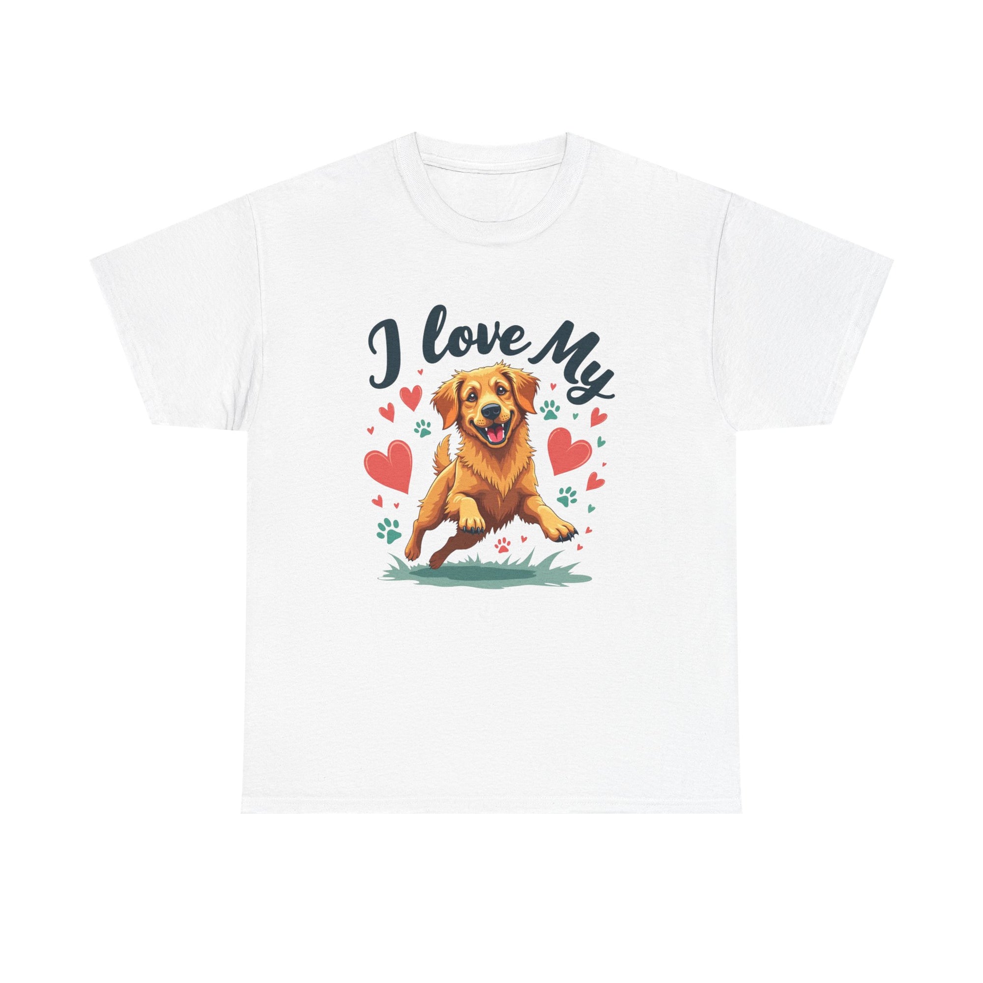 Golden Retriever Cartoon T-Shirt