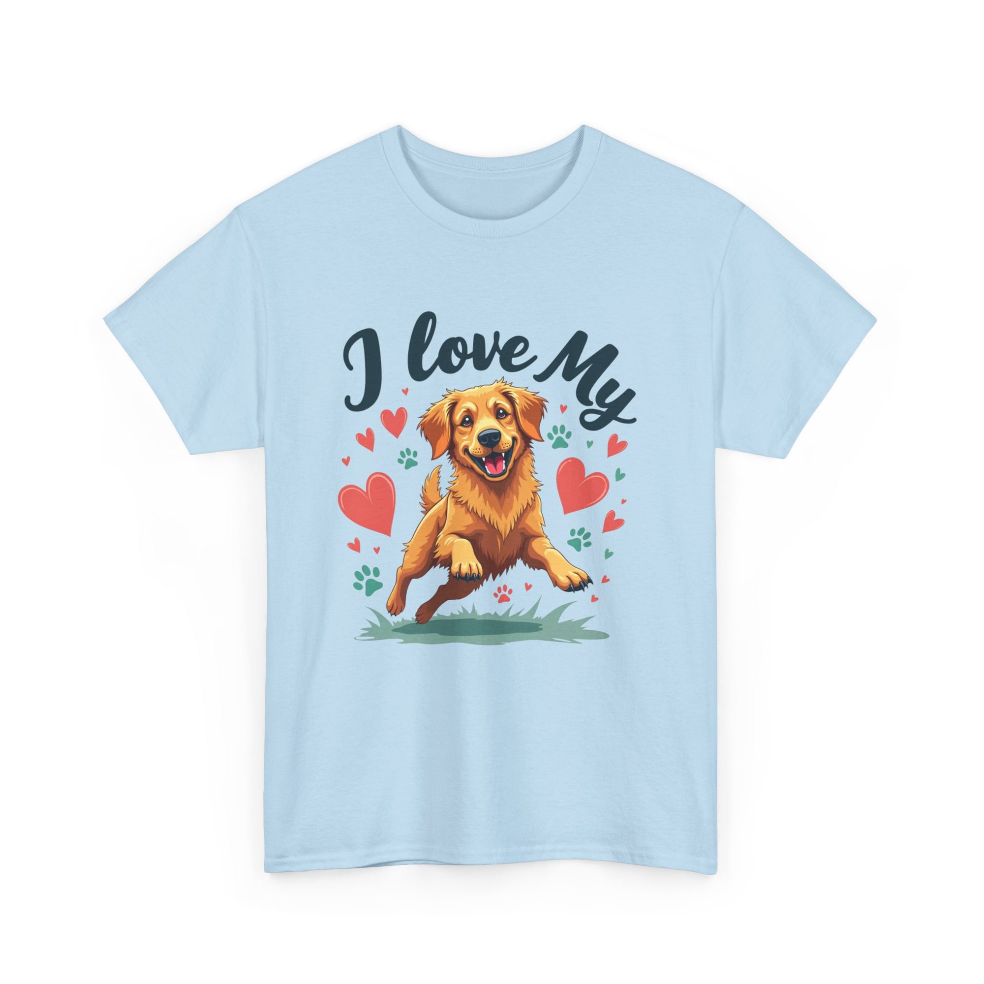 Golden Retriever Cartoon T-Shirt