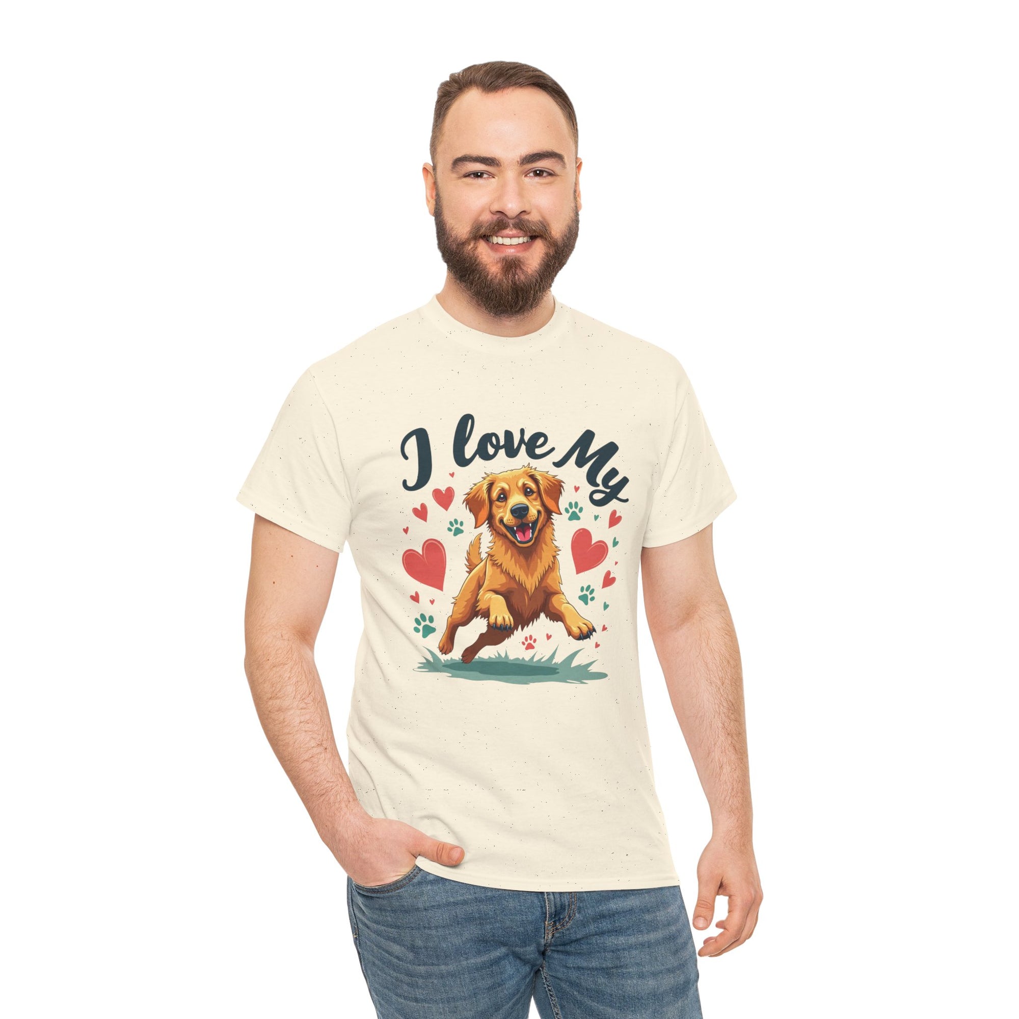 Golden Retriever Cartoon T-Shirt