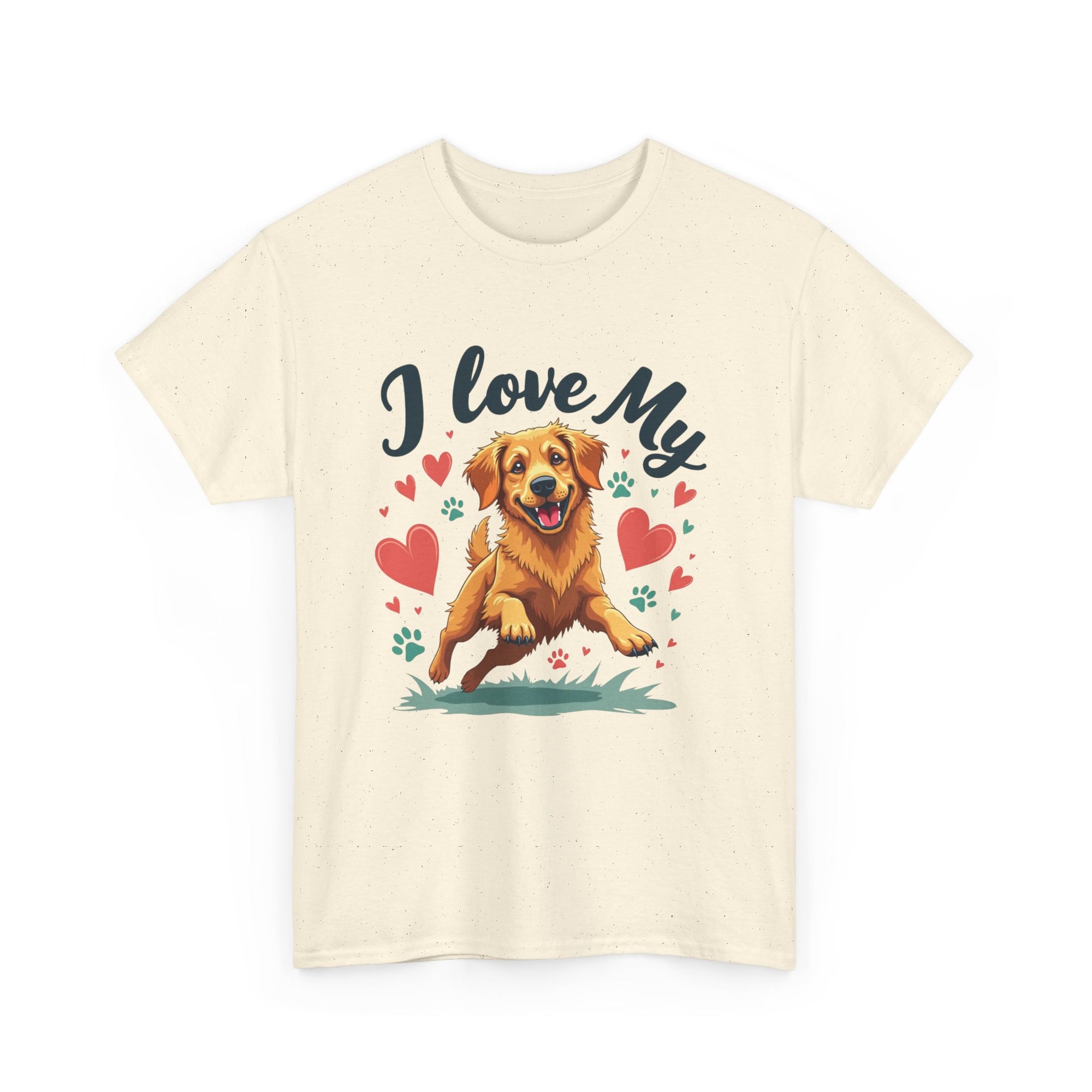 Golden Retriever Cartoon T-Shirt