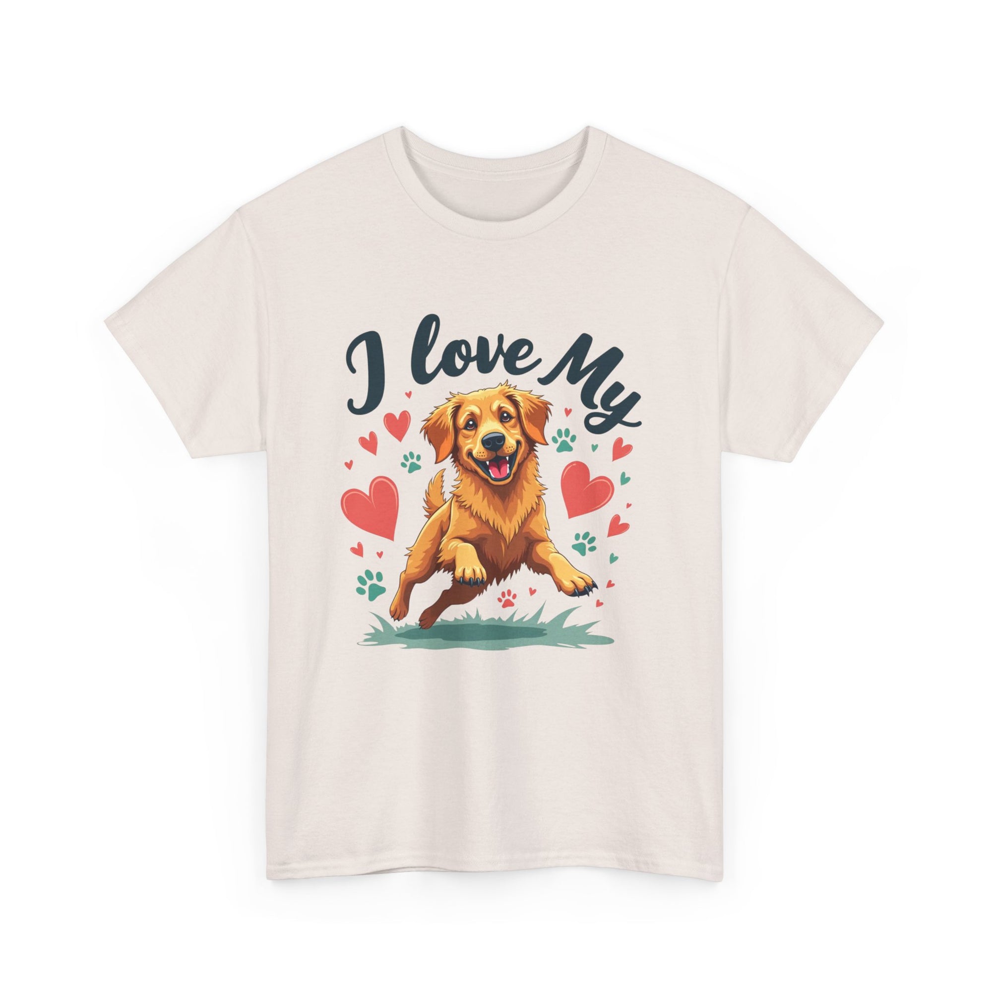 Golden Retriever Cartoon T-Shirt