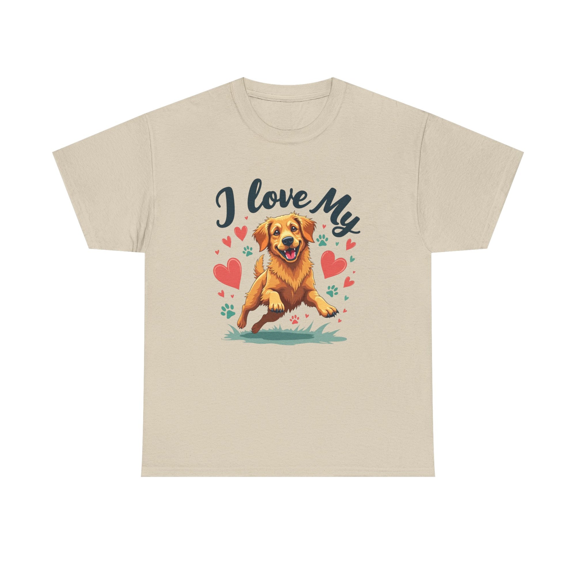 Golden Retriever Cartoon T-Shirt