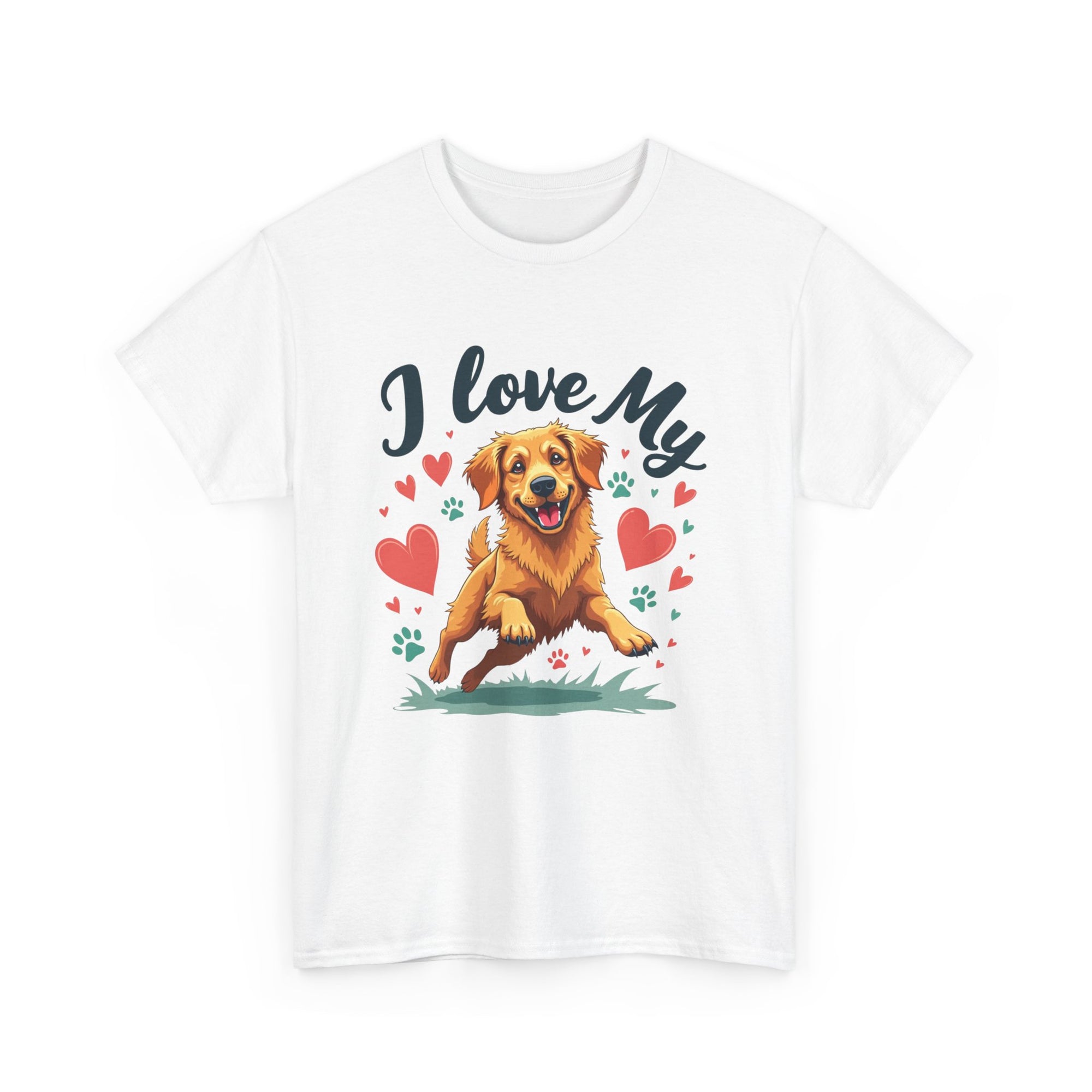 Golden Retriever Cartoon T-Shirt