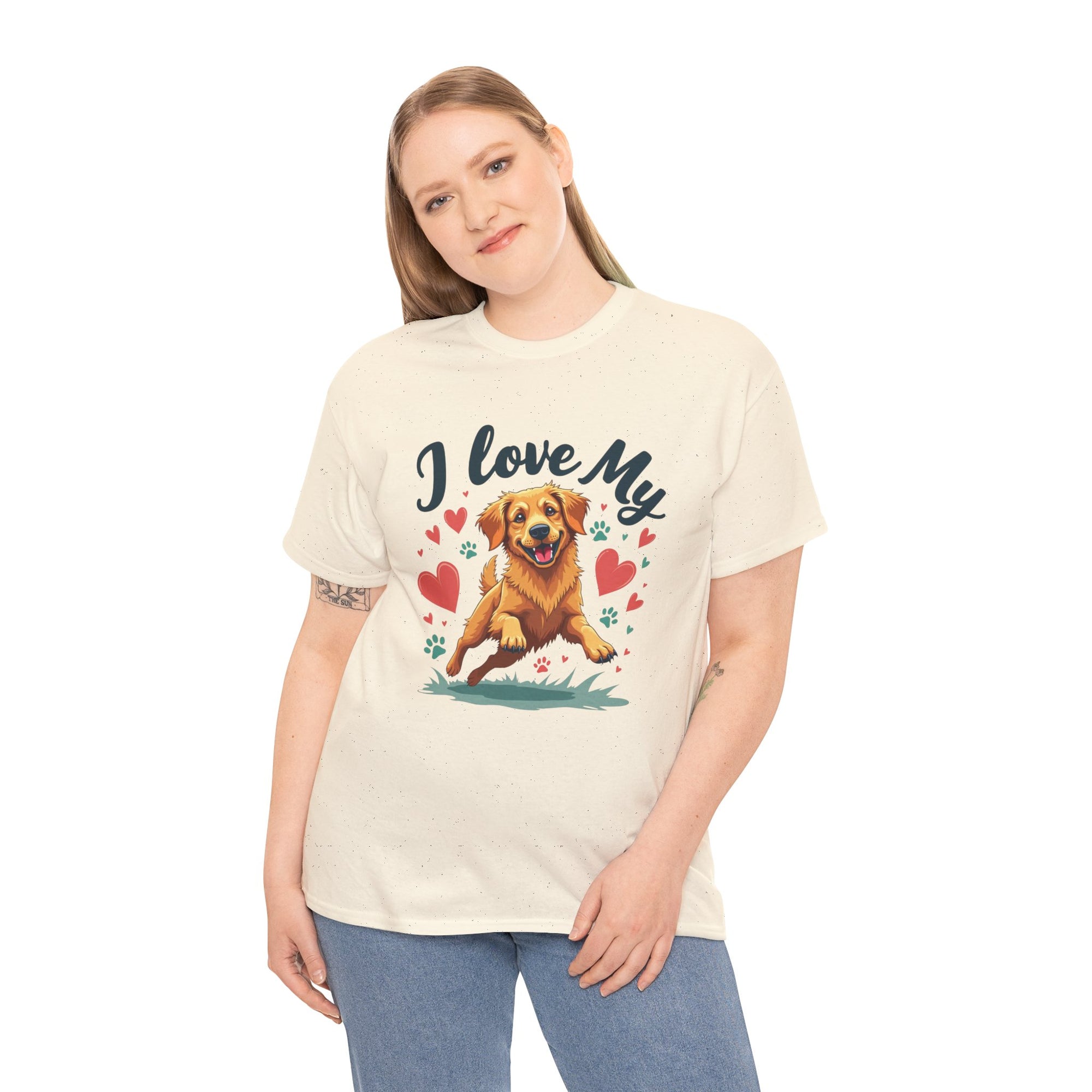 Golden Retriever Cartoon T-Shirt