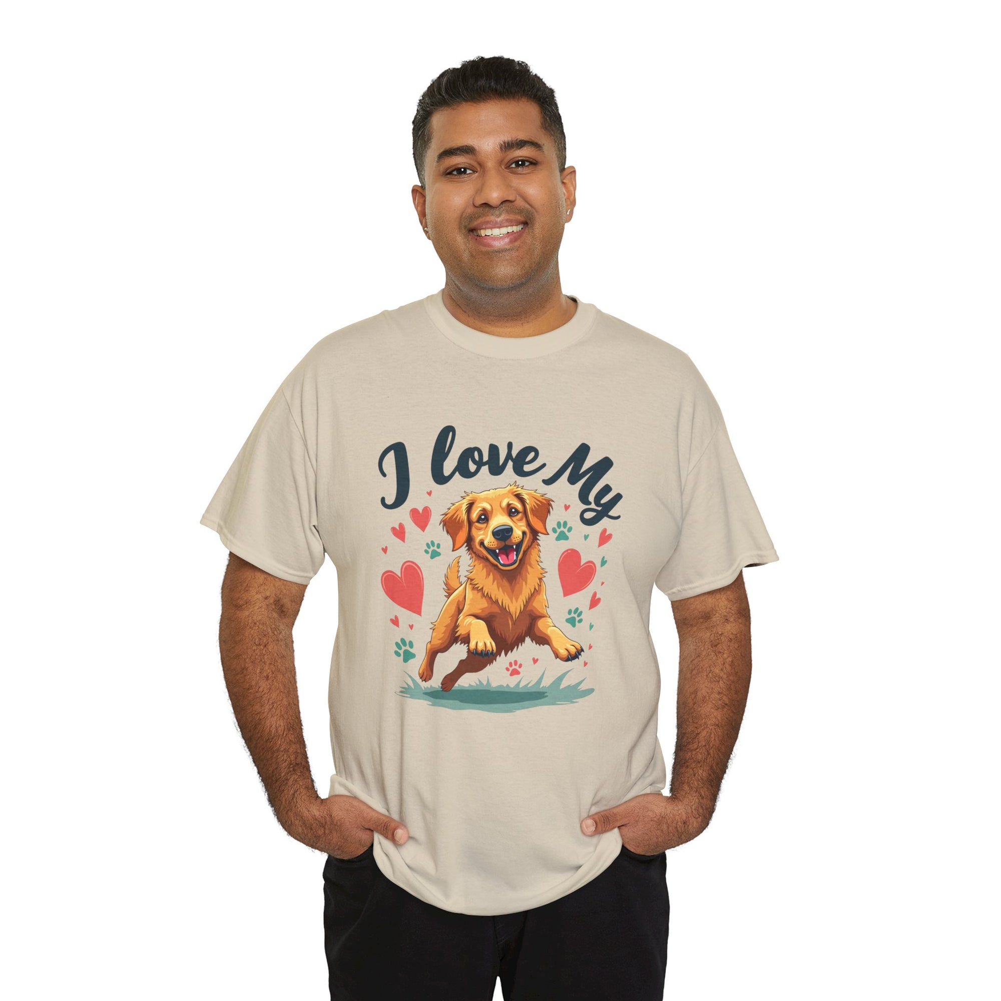 Golden Retriever Cartoon T-Shirt