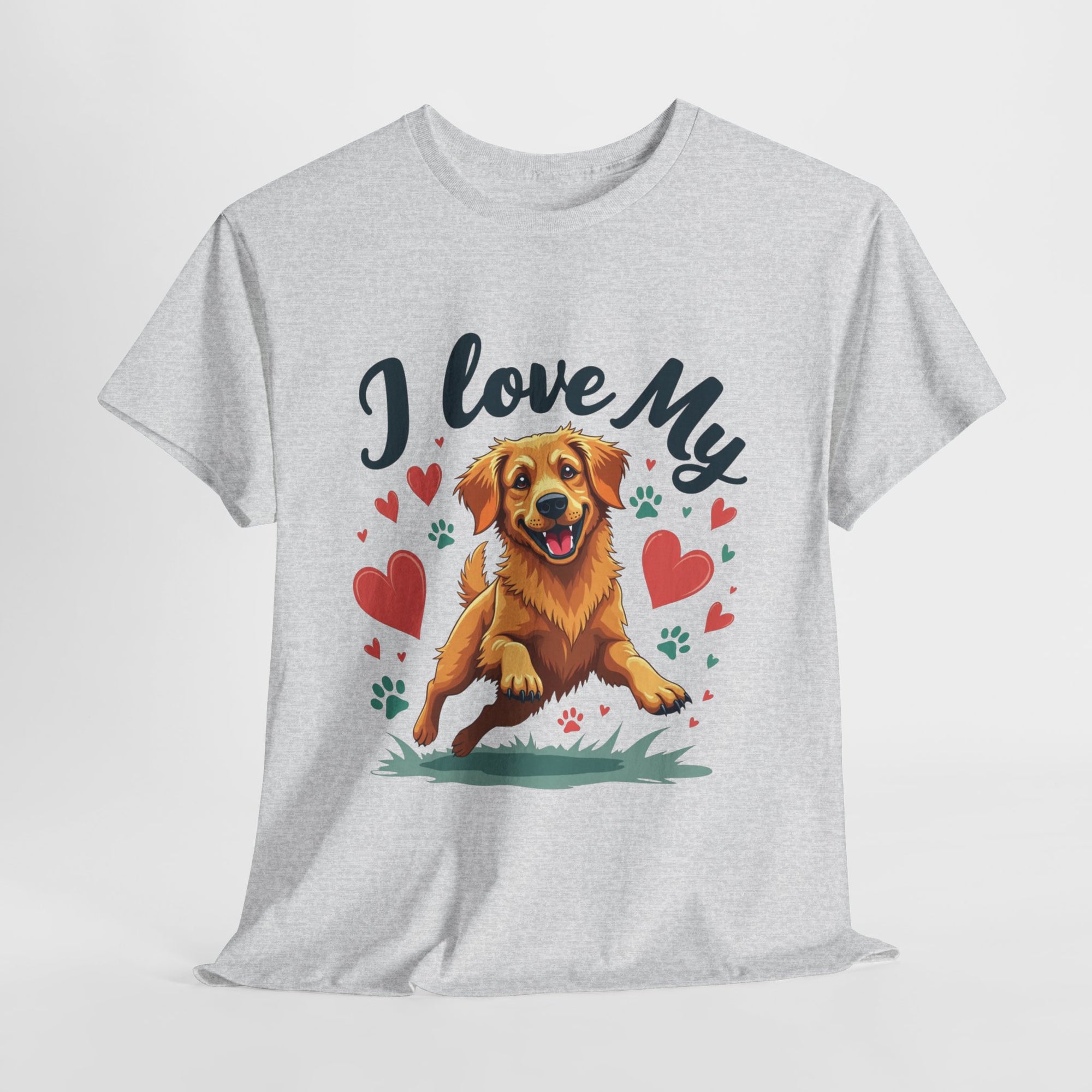 Golden Retriever Cartoon T-Shirt